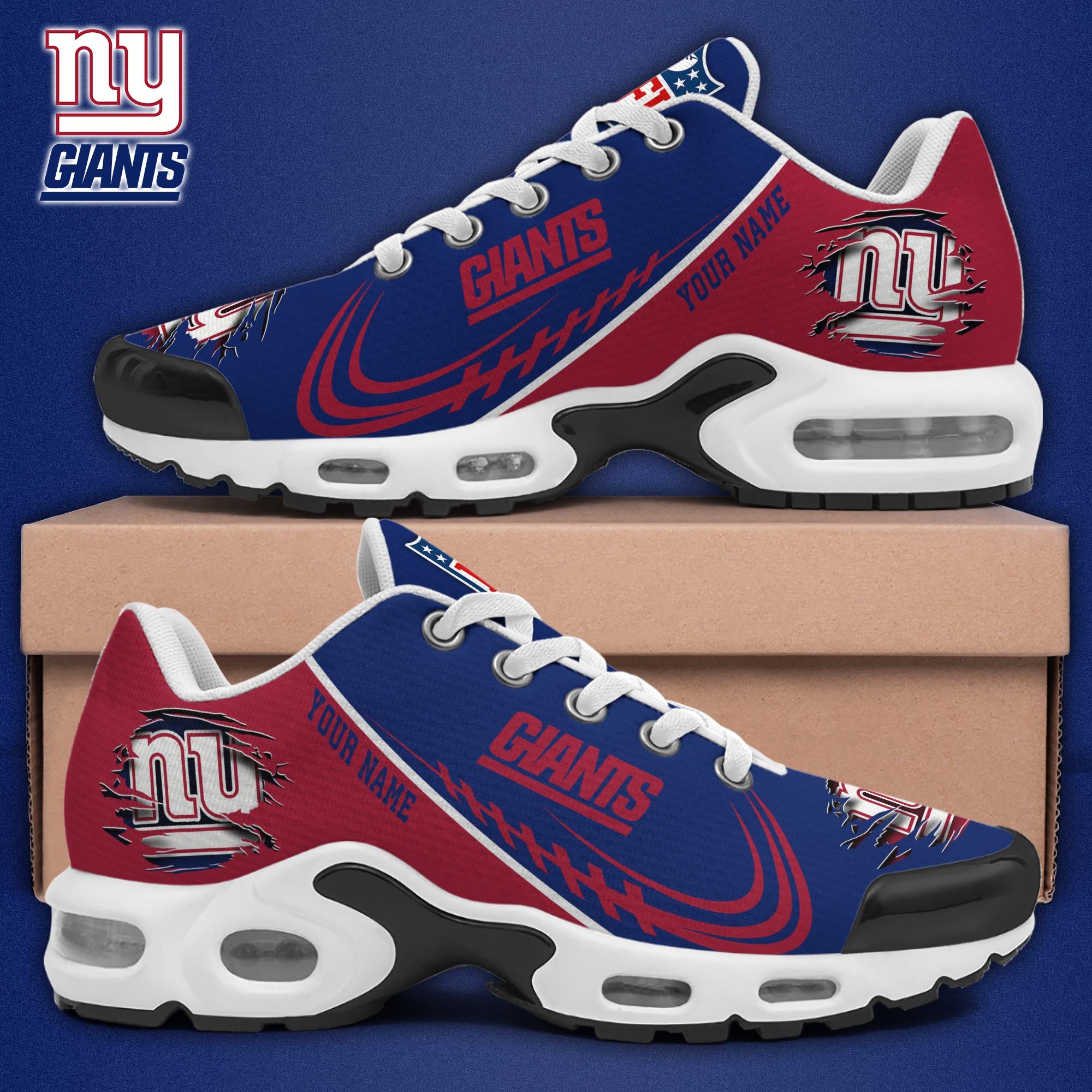 New York Giants TN Shoes 2025 Version Custom Name, Sport Shoes For Fan, Fan Gifts EHIVM-04091680