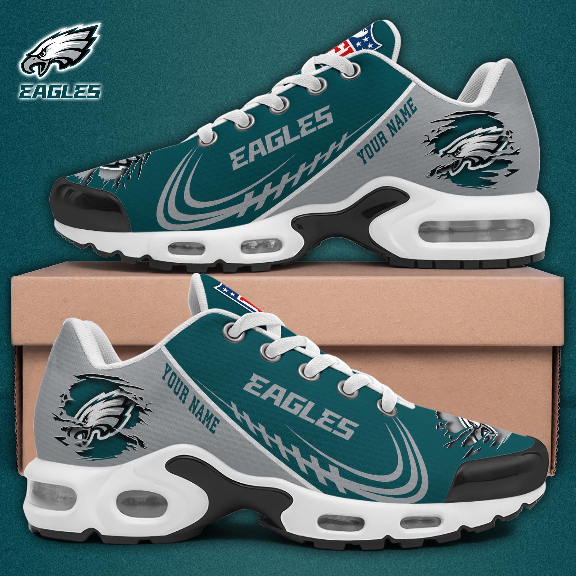 Philadelphia Eagles TN Shoes 2025 Version Custom Name, Sport Shoes For Fan, Fan Gifts EHIVM-04091680