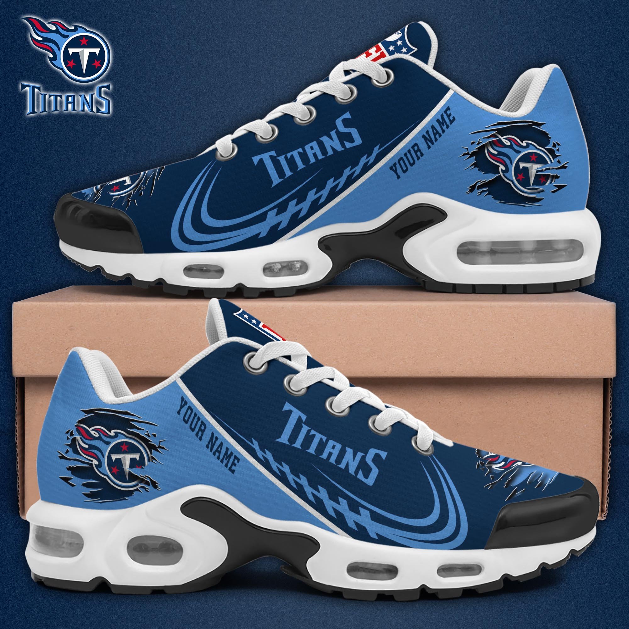 Tennessee Titans TN Shoes 2025 Version Custom Name, Sport Shoes For Fan, Fan Gifts EHIVM-04091680