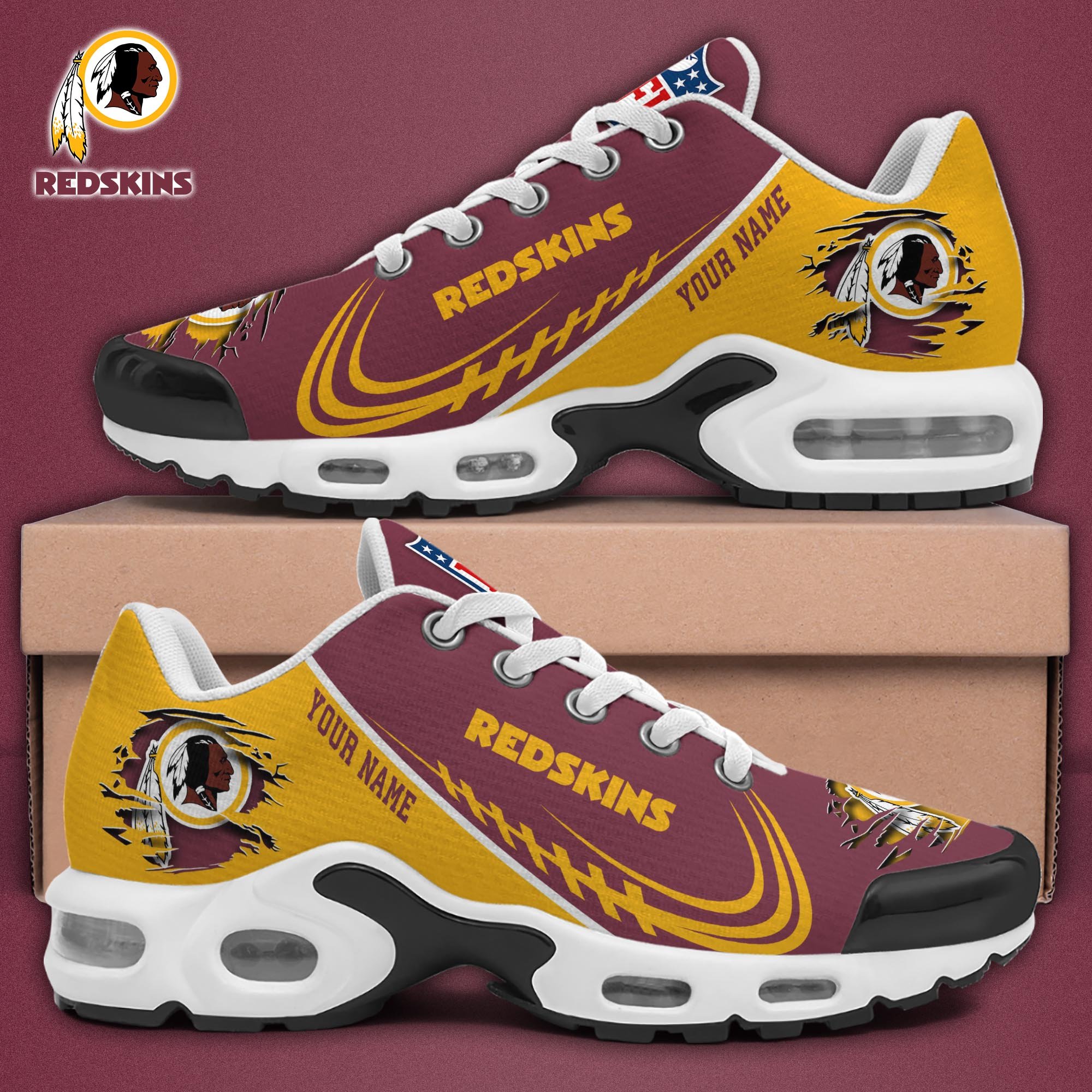 Washington Redskins TN Shoes 2025 Version Custom Name, Sport Shoes For Fan, Fan Gifts EHIVM-04091680