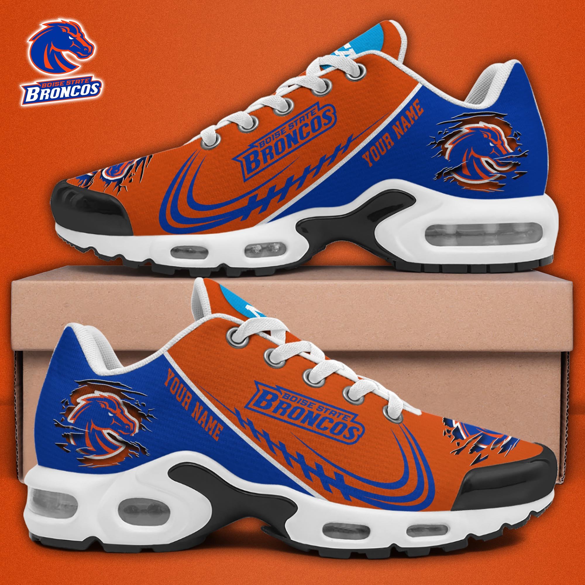 Boise State Broncos TN Shoes 2025 Version Custom Name, Sport Shoes For Fan, Fan Gifts EHIVM-04141805