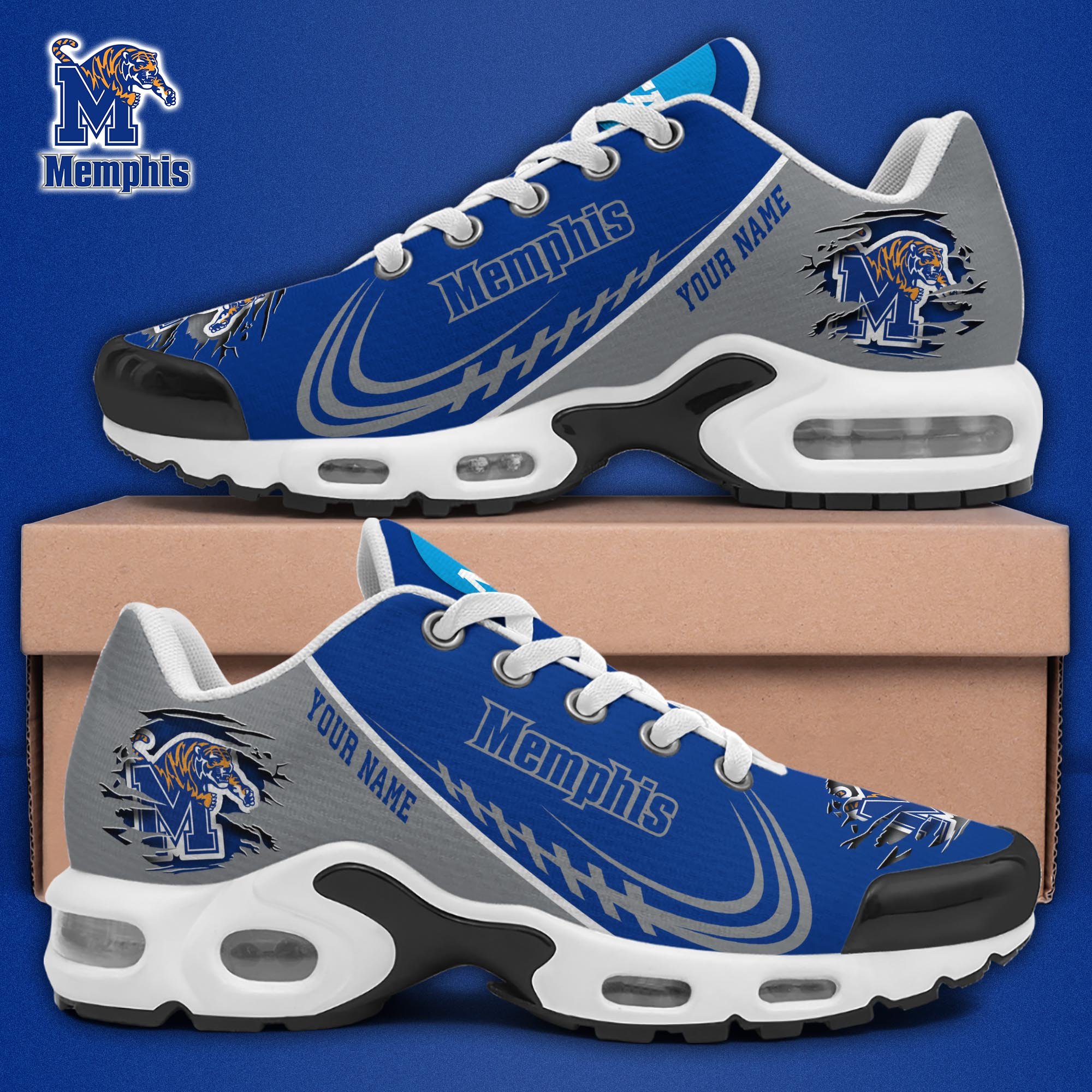 Memphis Tigers TN Shoes 2025 Version Custom Name, Sport Shoes For Fan, Fan Gifts EHIVM-04141805
