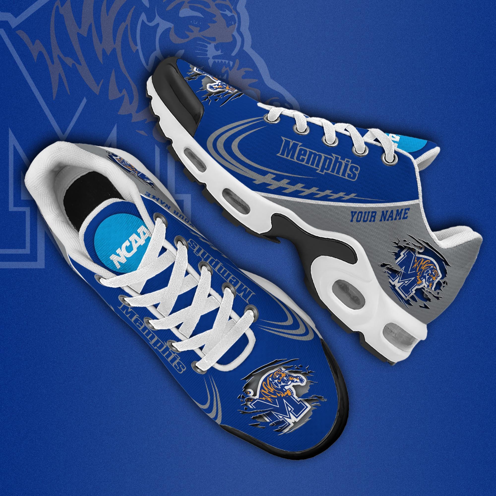 Memphis Tigers TN Shoes 2025 Version Custom Name, Sport Shoes For Fan, Fan Gifts EHIVM-04141805 - Image 3