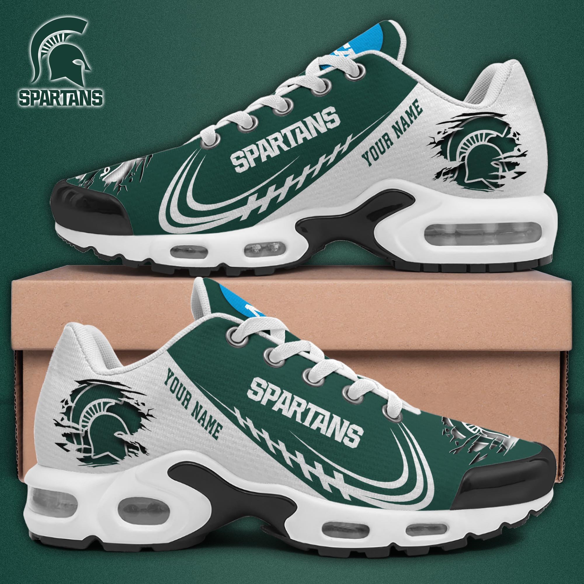 Michigan State Spartans TN Shoes 2025 Version Custom Name, Sport Shoes For Fan, Fan Gifts EHIVM-04141805