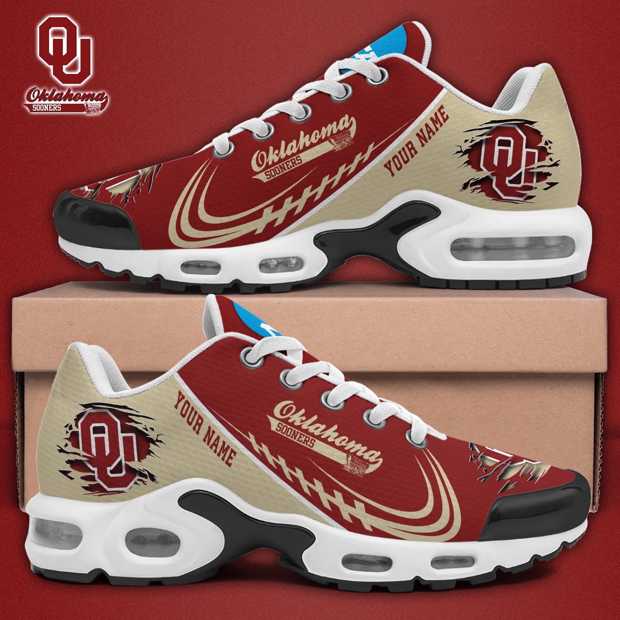 Oklahoma Sooners TN Shoes 2025 Version Custom Name, Sport Shoes For Fan, Fan Gifts EHIVM-04141805