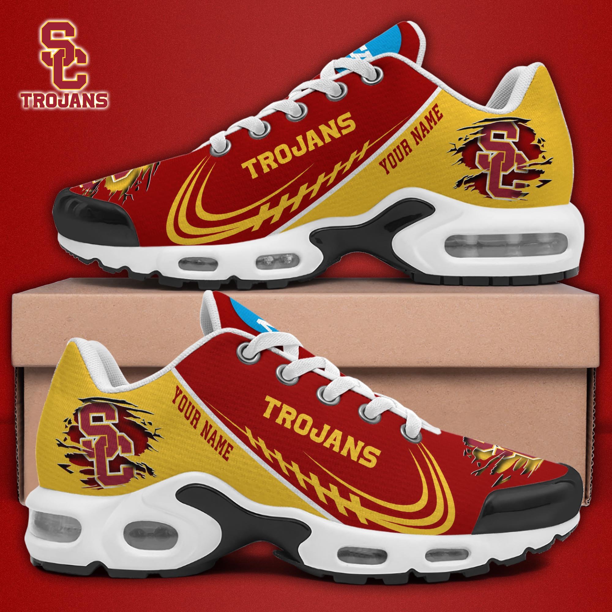 USC Trojans TN Shoes 2025 Version Custom Name, Sport Shoes For Fan, Fan Gifts EHIVM-04141805