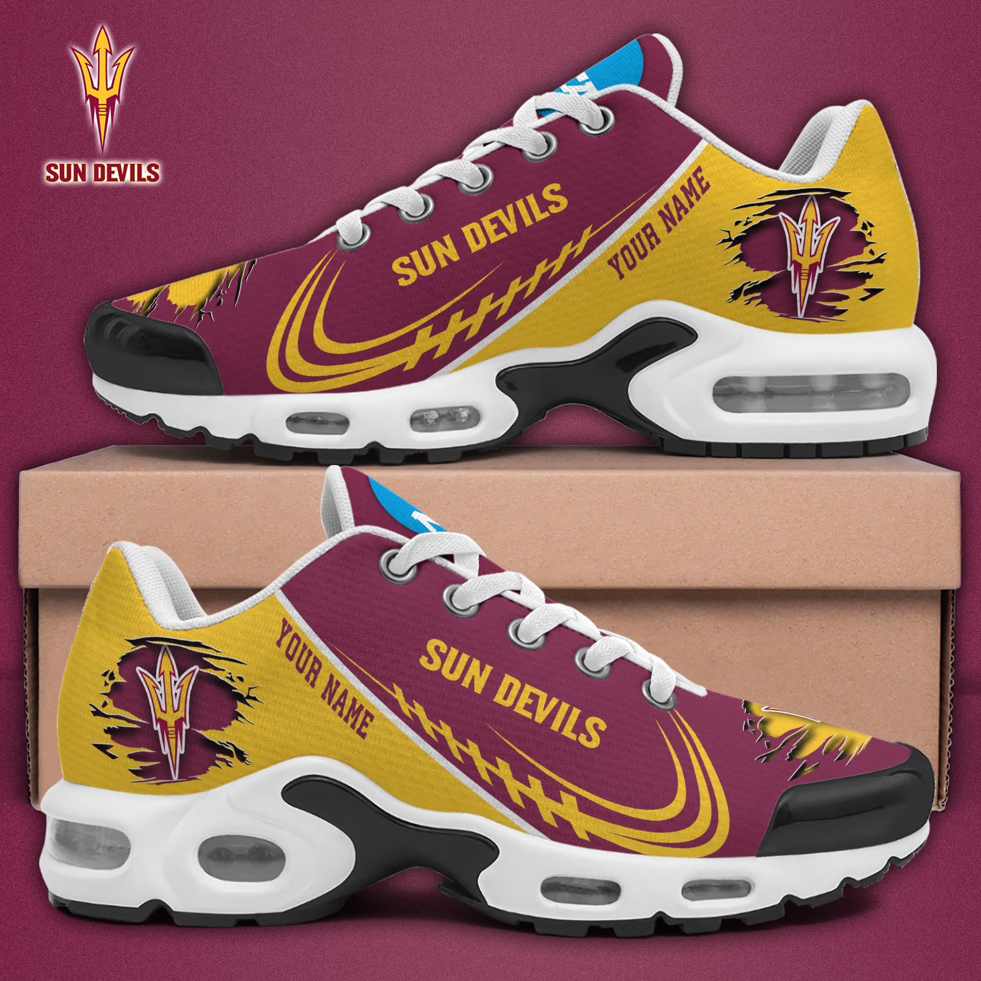 Arizona State Sun Devils TN Shoes 2025 Version Custom Name, Sport Shoes For Fan, Fan Gifts EHIVM-04141805