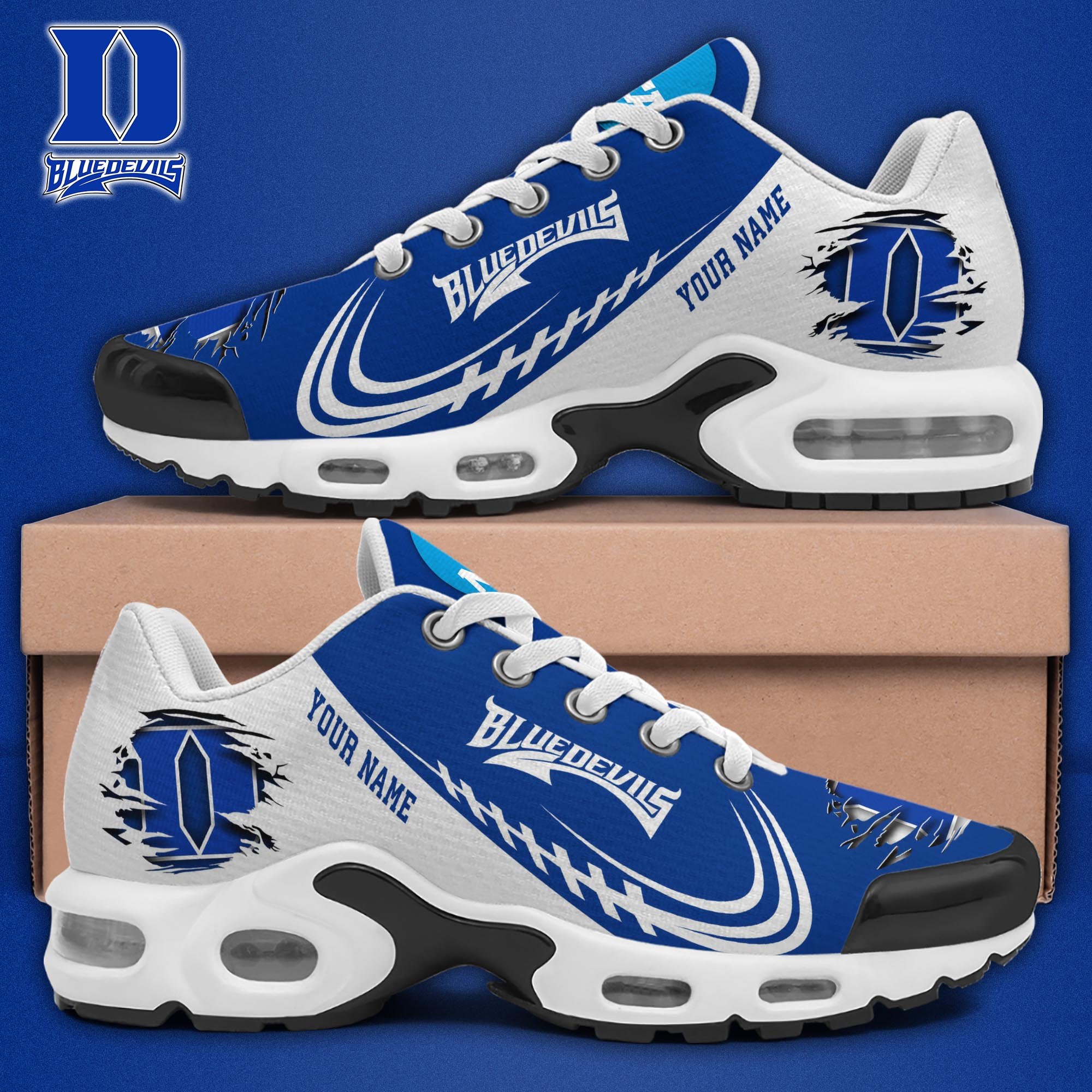 Duke Blue Devils TN Shoes 2025 Version Custom Name, Sport Shoes For Fan, Fan Gifts EHIVM-04141805