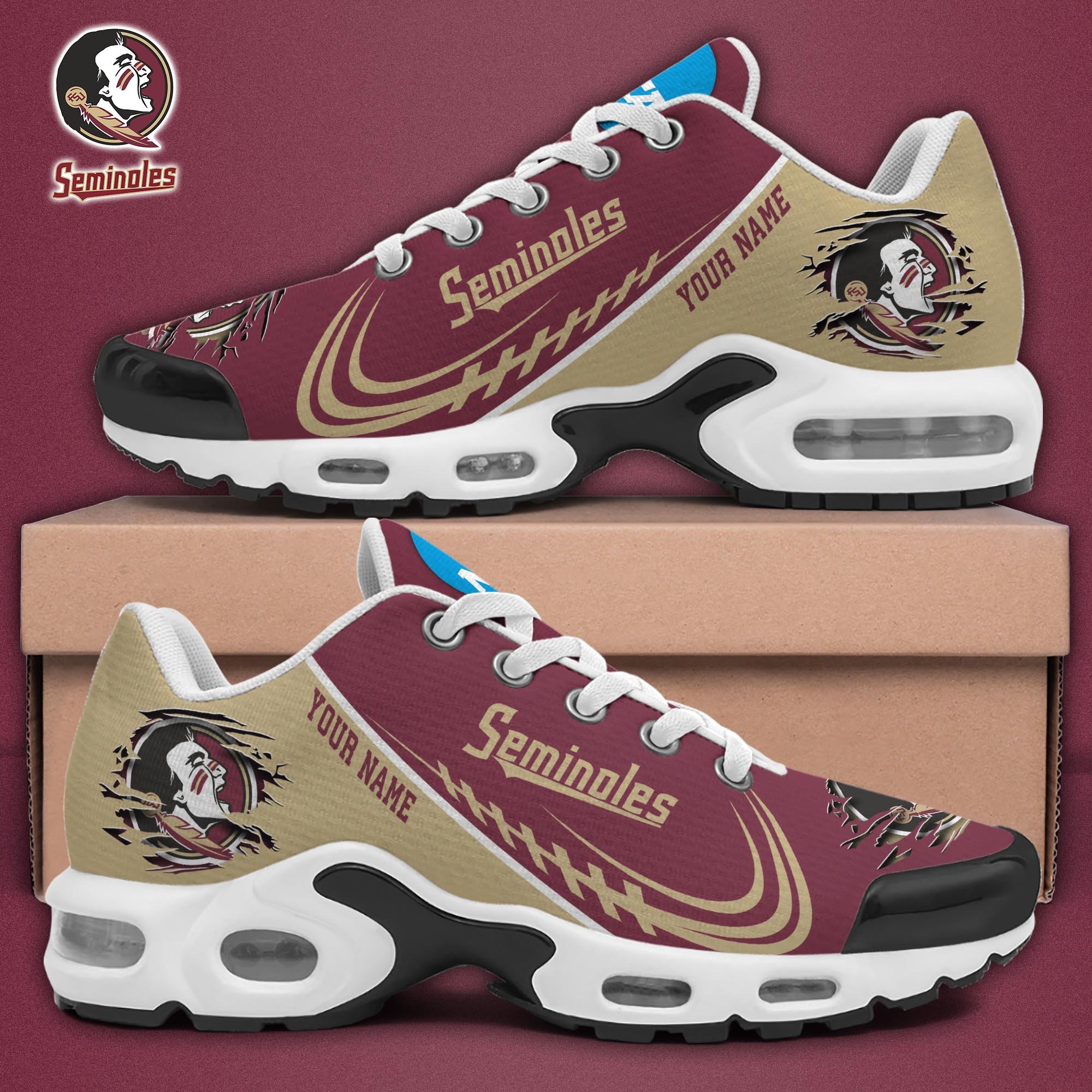 Florida State Seminoles TN Shoes 2025 Version Custom Name, Sport Shoes For Fan, Fan Gifts EHIVM-04141805