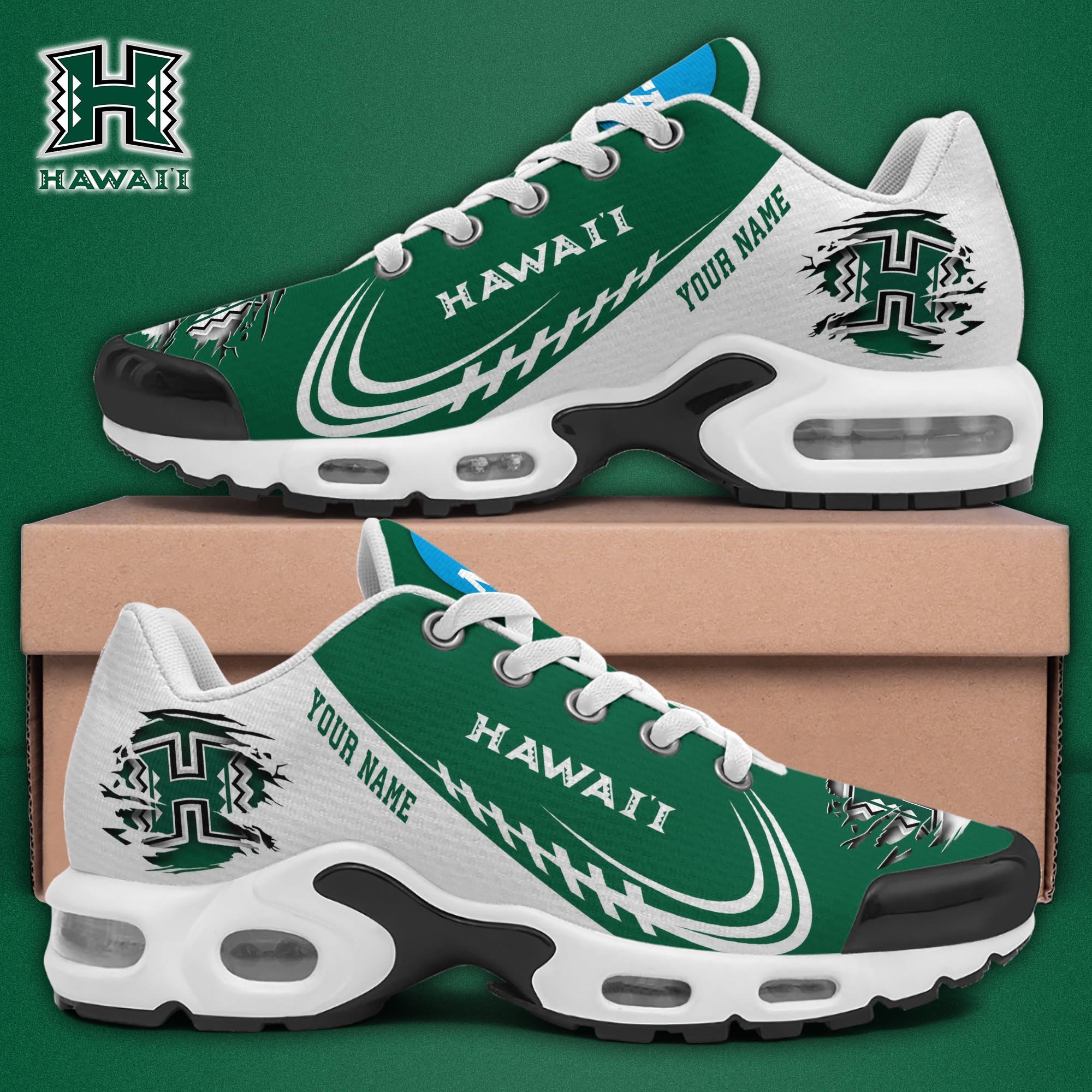 Hawaii Rainbow Warriors TN Shoes 2025 Version Custom Name, Sport Shoes For Fan, Fan Gifts EHIVM-04141805