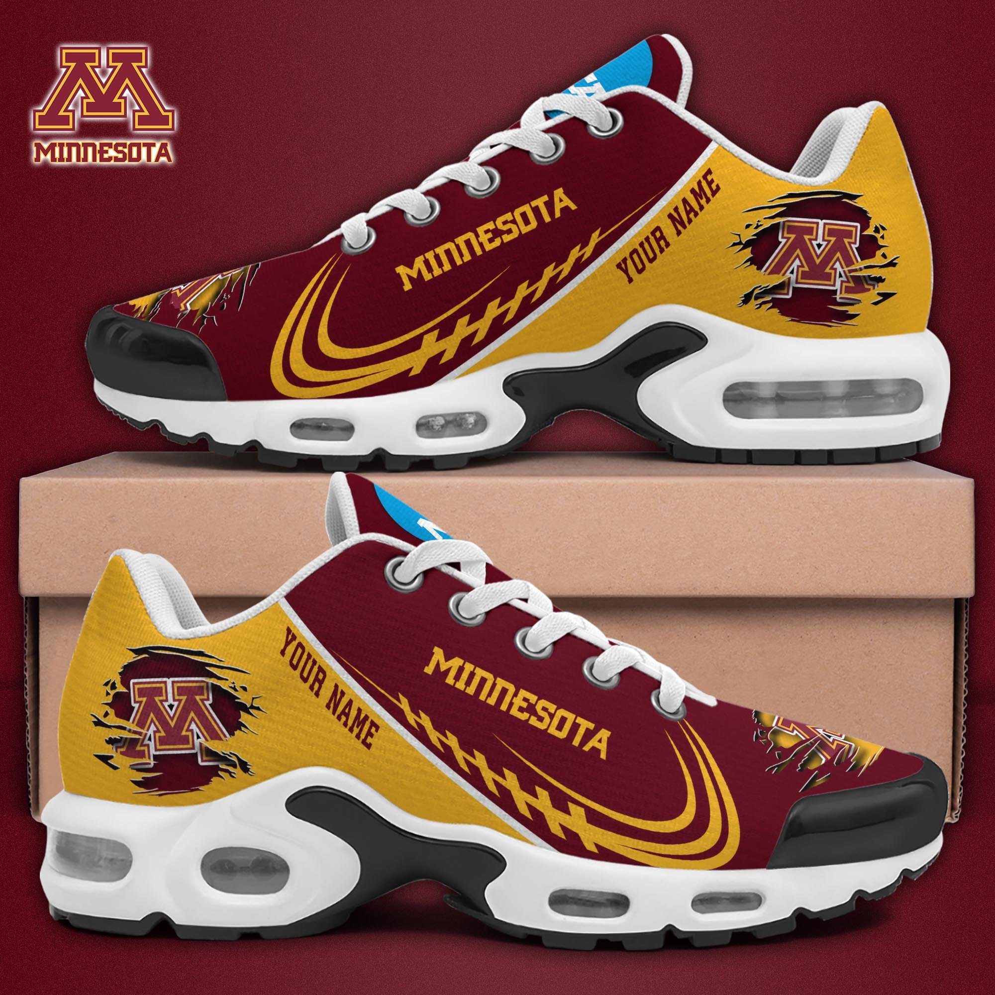 Minnesota Golden Gophers TN Shoes 2025 Version Custom Name, Sport Shoes For Fan, Fan Gifts EHIVM-04141805