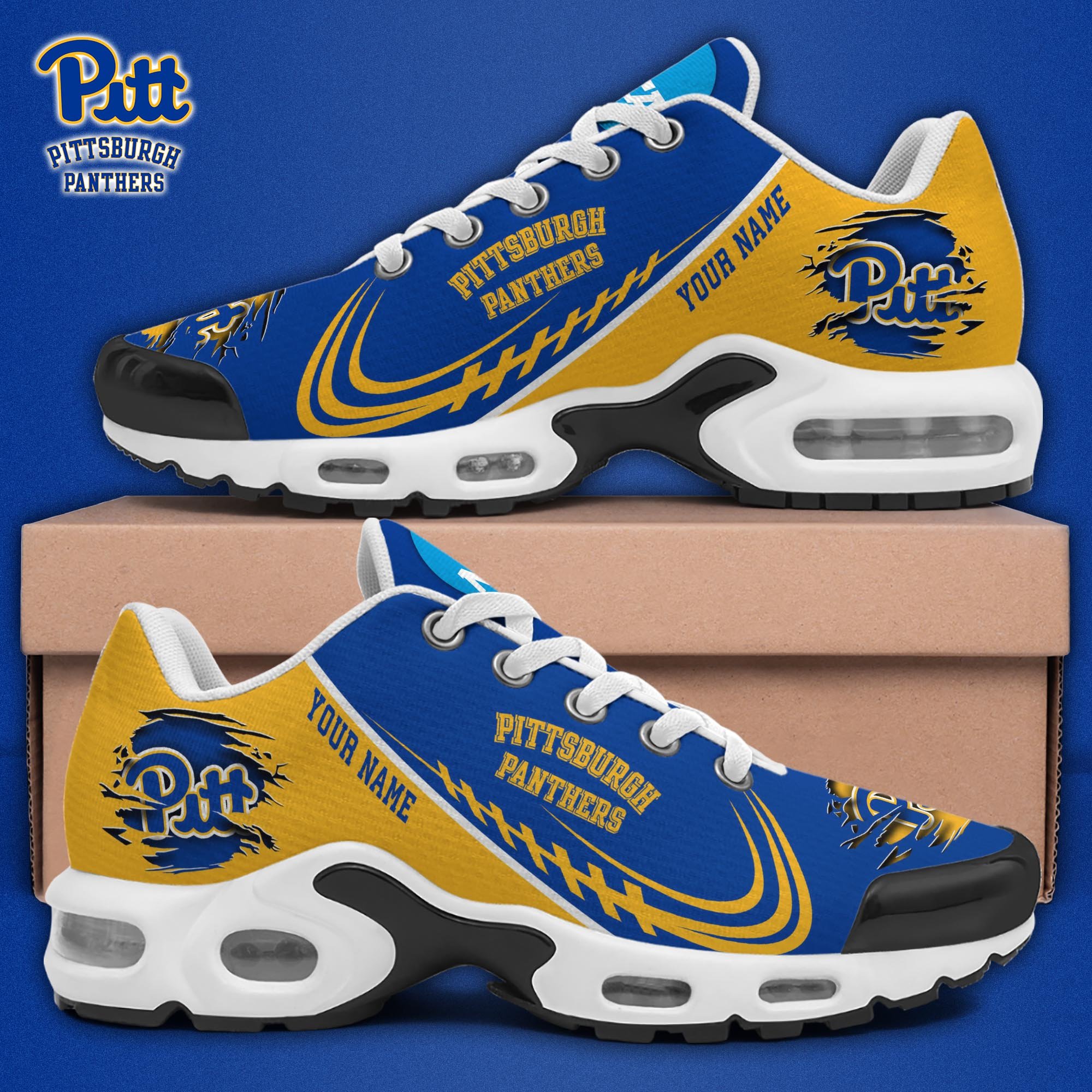 Pittsburgh Panthers TN Shoes 2025 Version Custom Name, Sport Shoes For Fan, Fan Gifts EHIVM-04141805