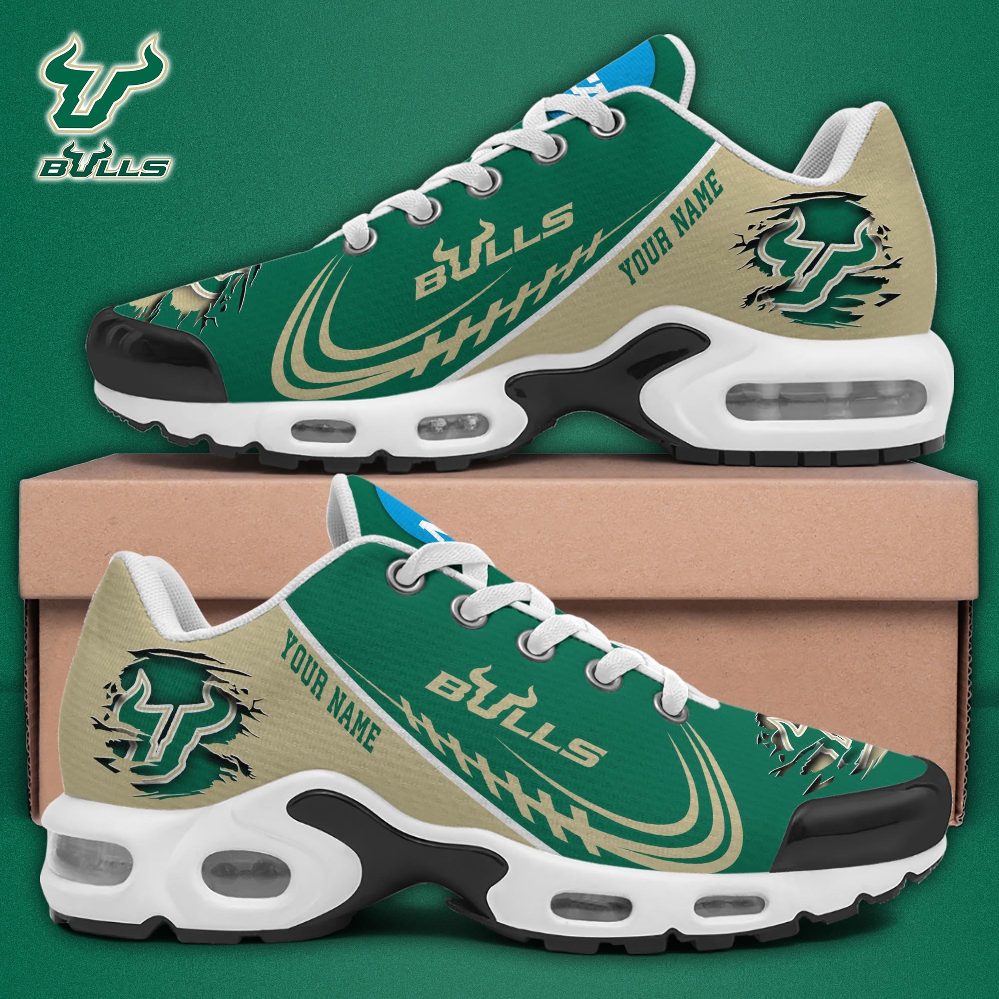 South Florida Bulls TN Shoes 2025 Version Custom Name, Sport Shoes For Fan, Fan Gifts EHIVM-04141805