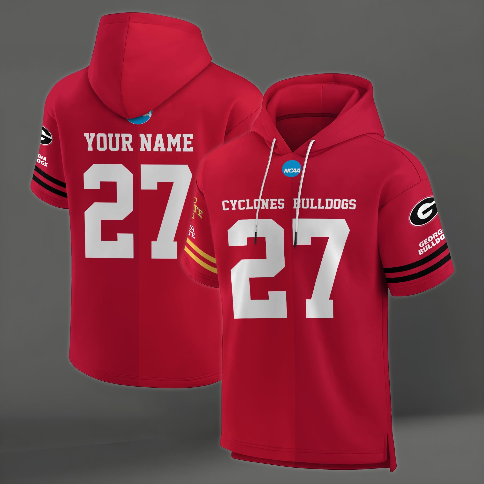 Iowa State Cyclones House Divided Hoodie Custom Name, Number And Team, Hoodie For Football Fans EHIVM-04151852 - Image 5