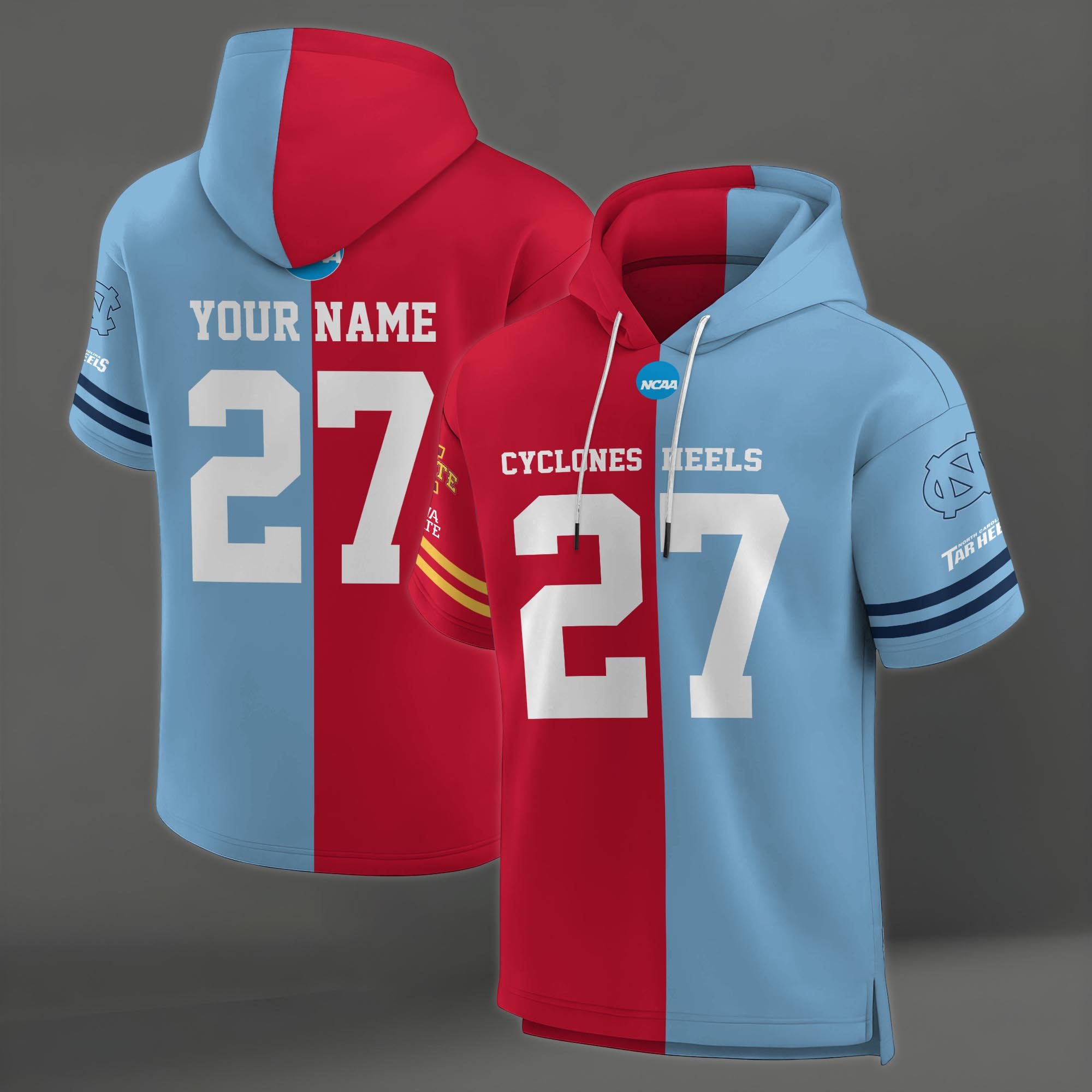 Iowa State Cyclones House Divided Hoodie Custom Name, Number And Team, Hoodie For Football Fans EHIVM-04151852 - Image 8