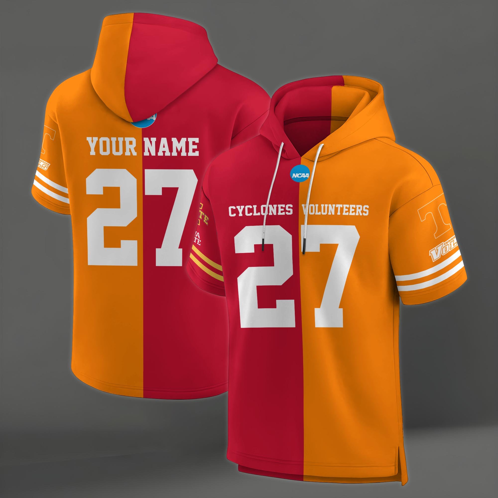 Iowa State Cyclones House Divided Hoodie Custom Name, Number And Team, Hoodie For Football Fans EHIVM-04151852 - Image 9