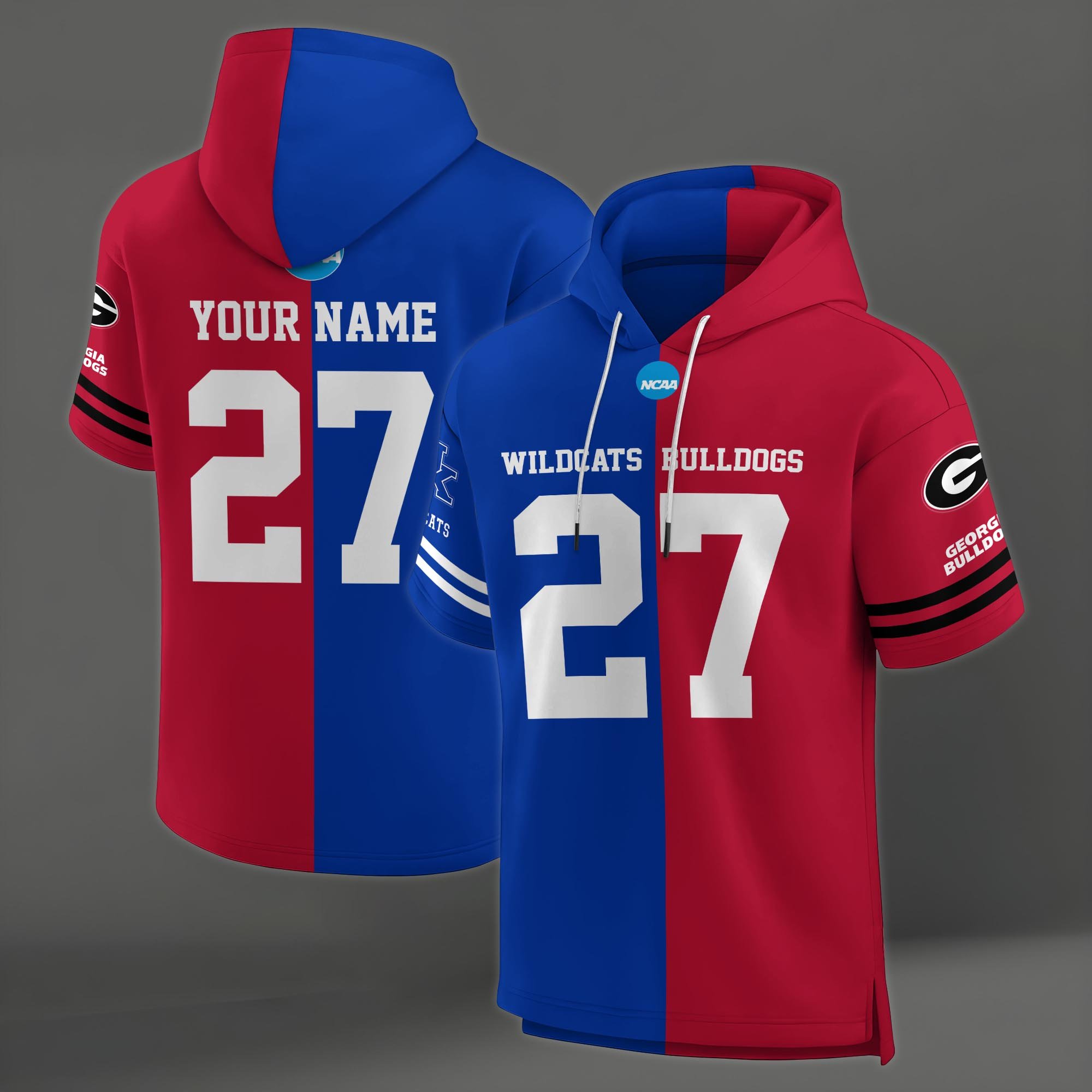 Kentucky Wildcats House Divided Hoodie Custom Name, Number And Team, Hoodie For Football Fans EHIVM-04151852 - Image 5