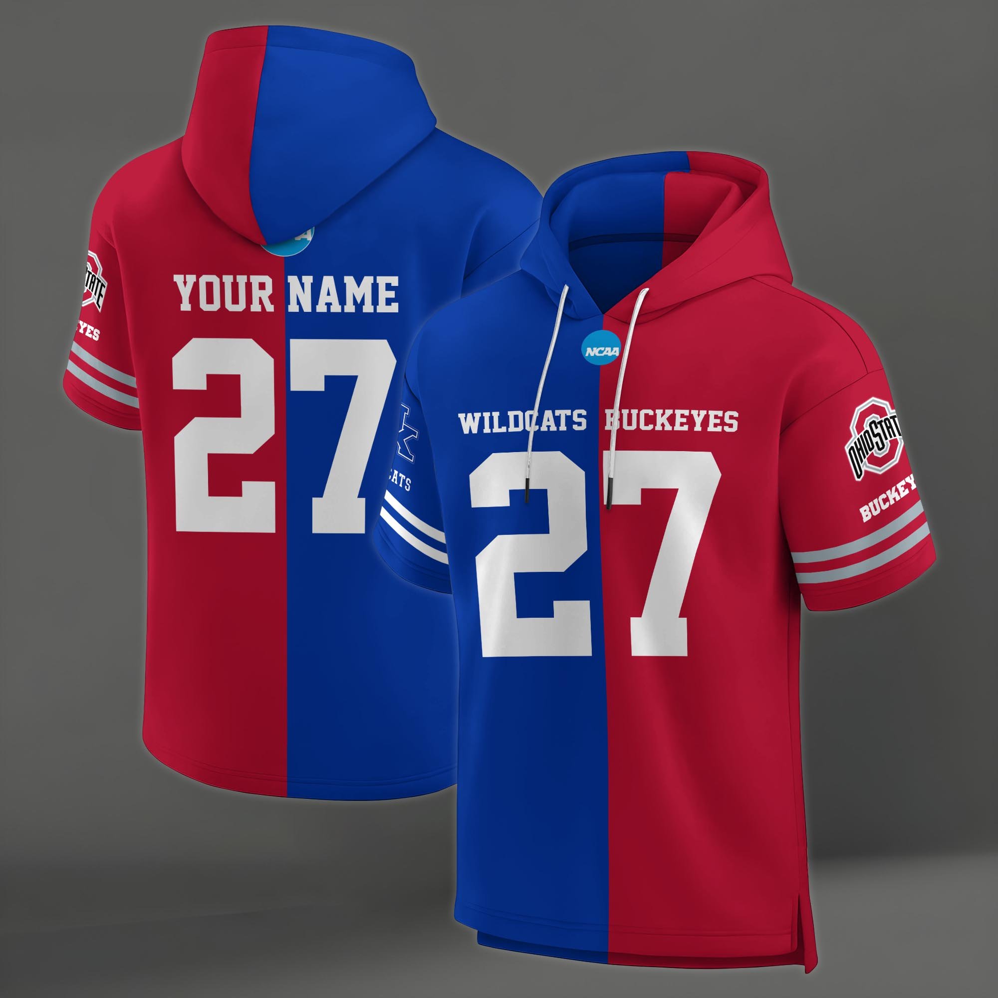 Kentucky Wildcats House Divided Hoodie Custom Name, Number And Team, Hoodie For Football Fans EHIVM-04151852 - Image 7