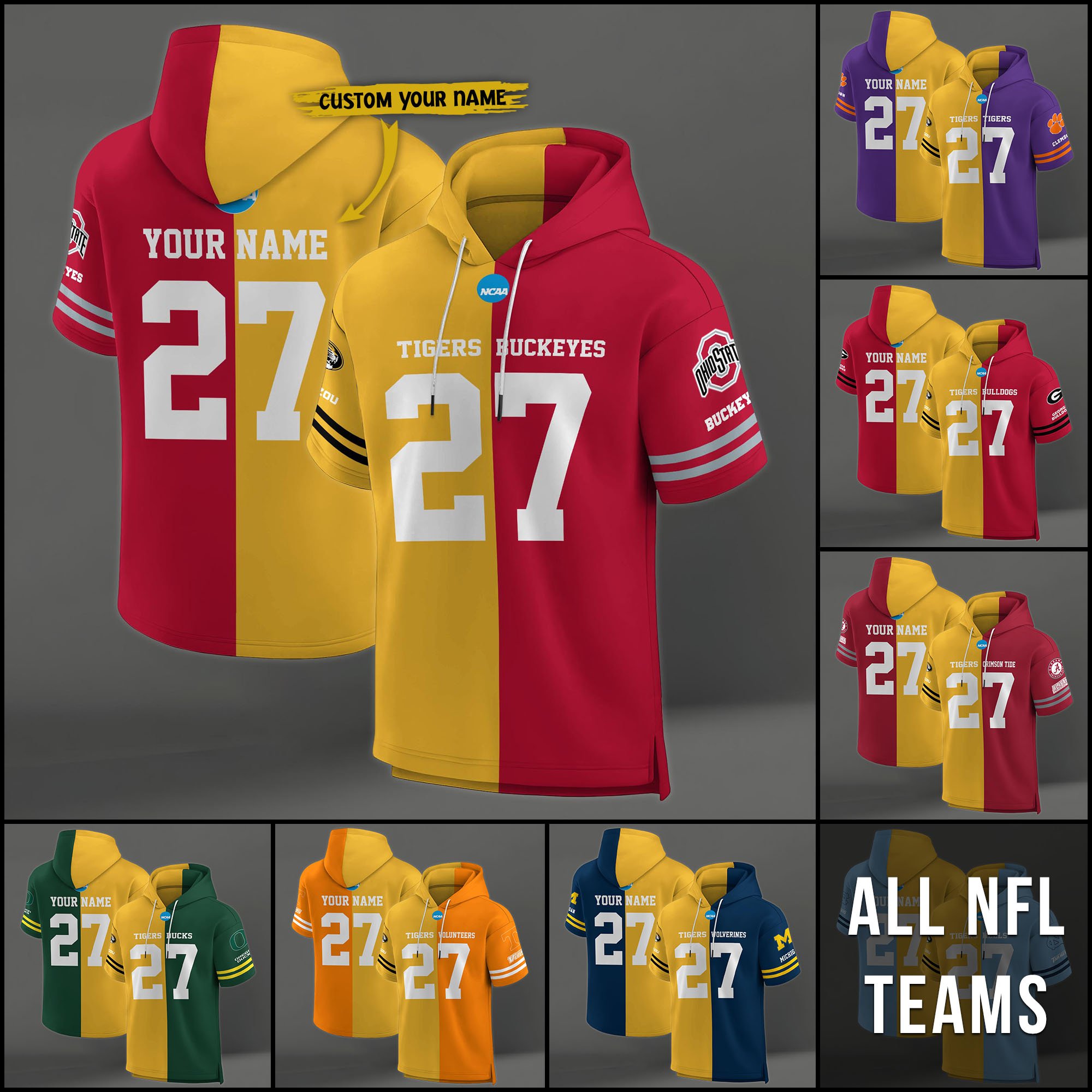 Missouri Tigers House Divided Hoodie Custom Name, Number And Team, Hoodie For Football Fans EHIVM-04151852