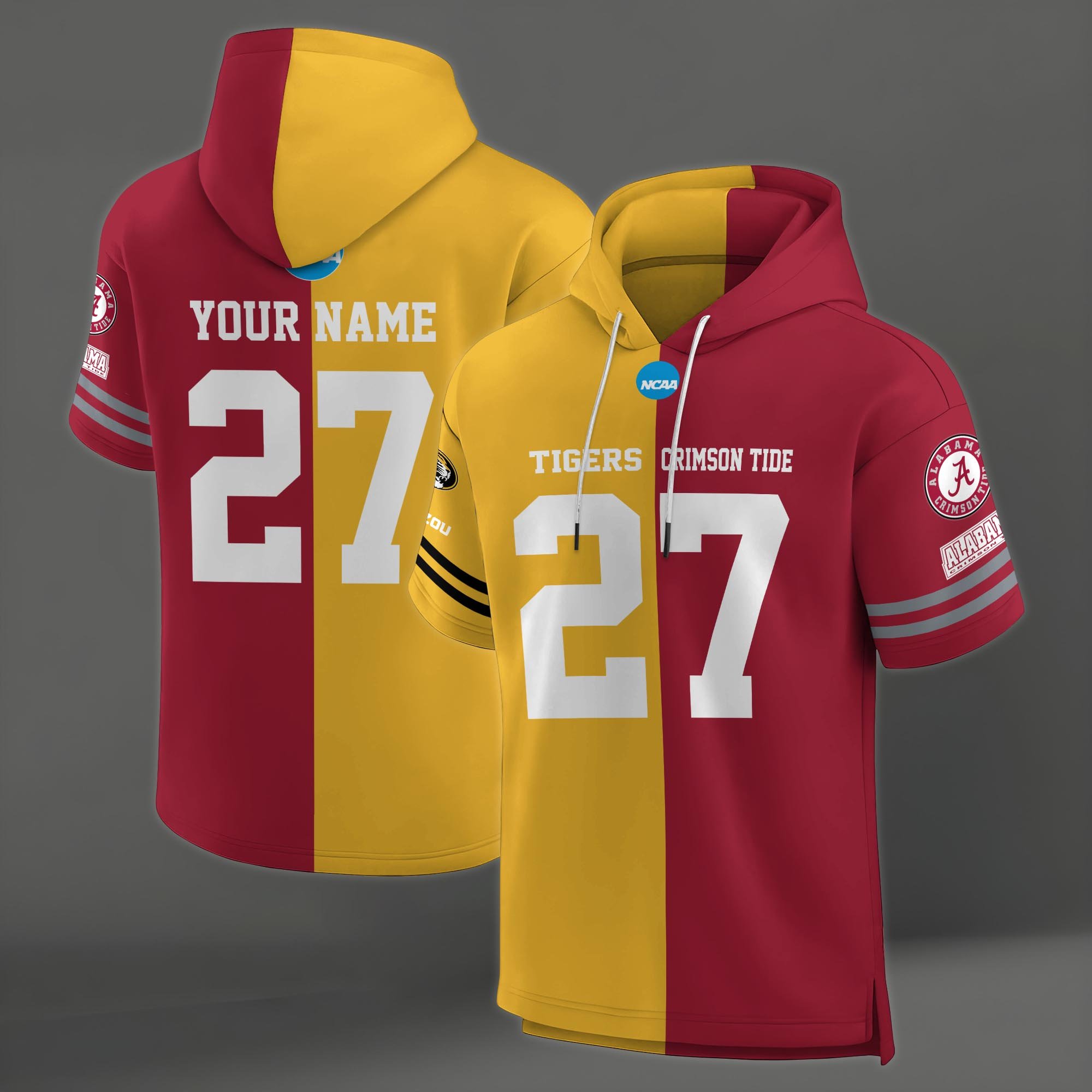 Alternative view of Missouri Tigers House Divided Hoodie Custom Name, Number And Team, Hoodie For Football Fans EHIVM-04151852