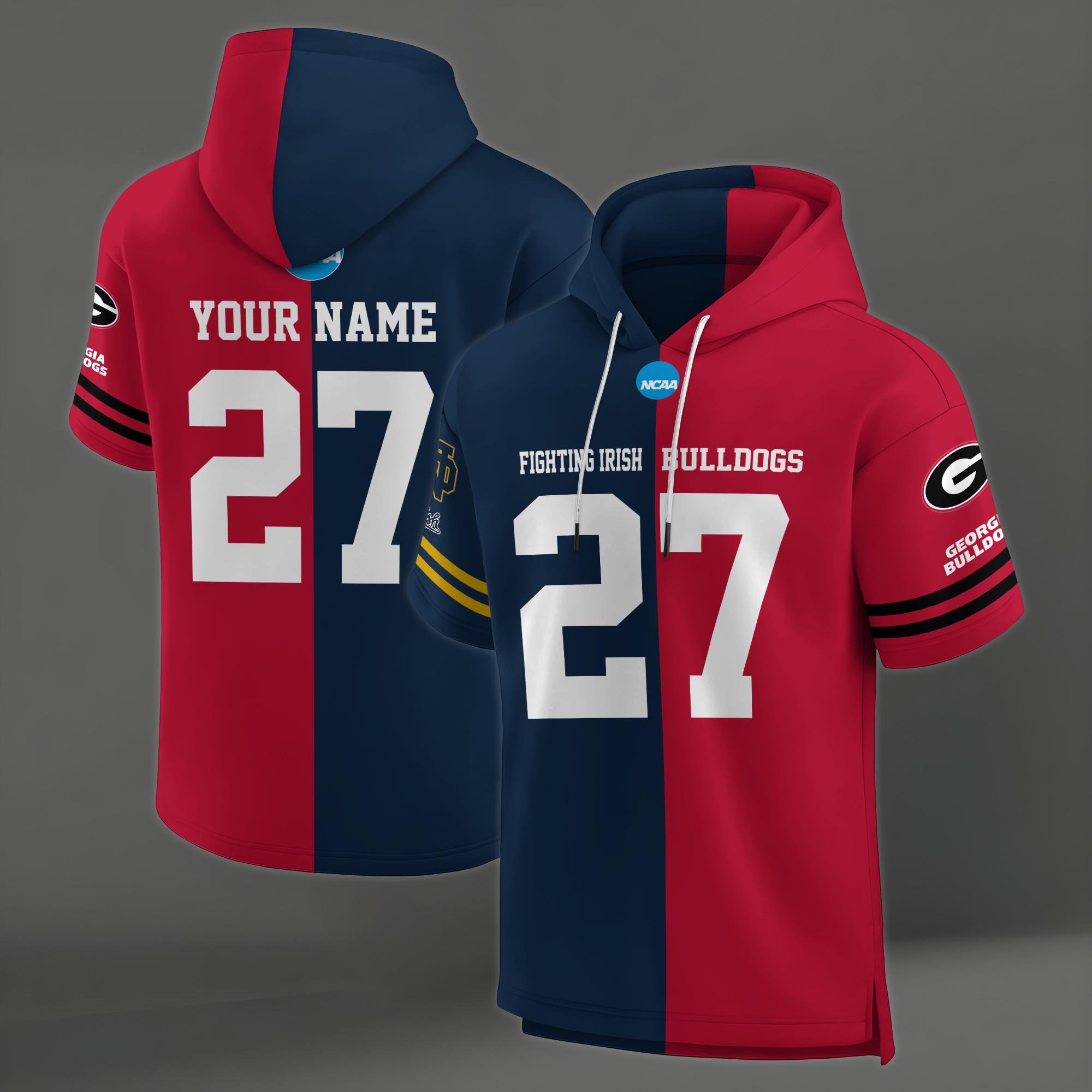 Notre Dame Fighting Irish House Divided Hoodie Custom Name, Number And Team, Hoodie For Football Fans EHIVM-04151852 - Image 5