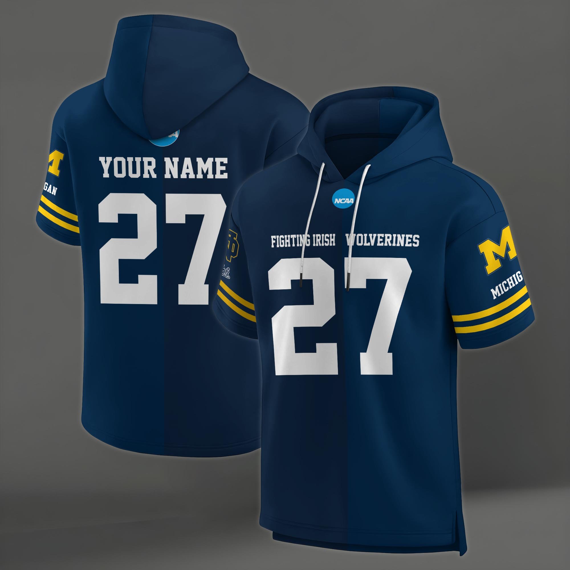 Notre Dame Fighting Irish House Divided Hoodie Custom Name, Number And Team, Hoodie For Football Fans EHIVM-04151852 - Image 6
