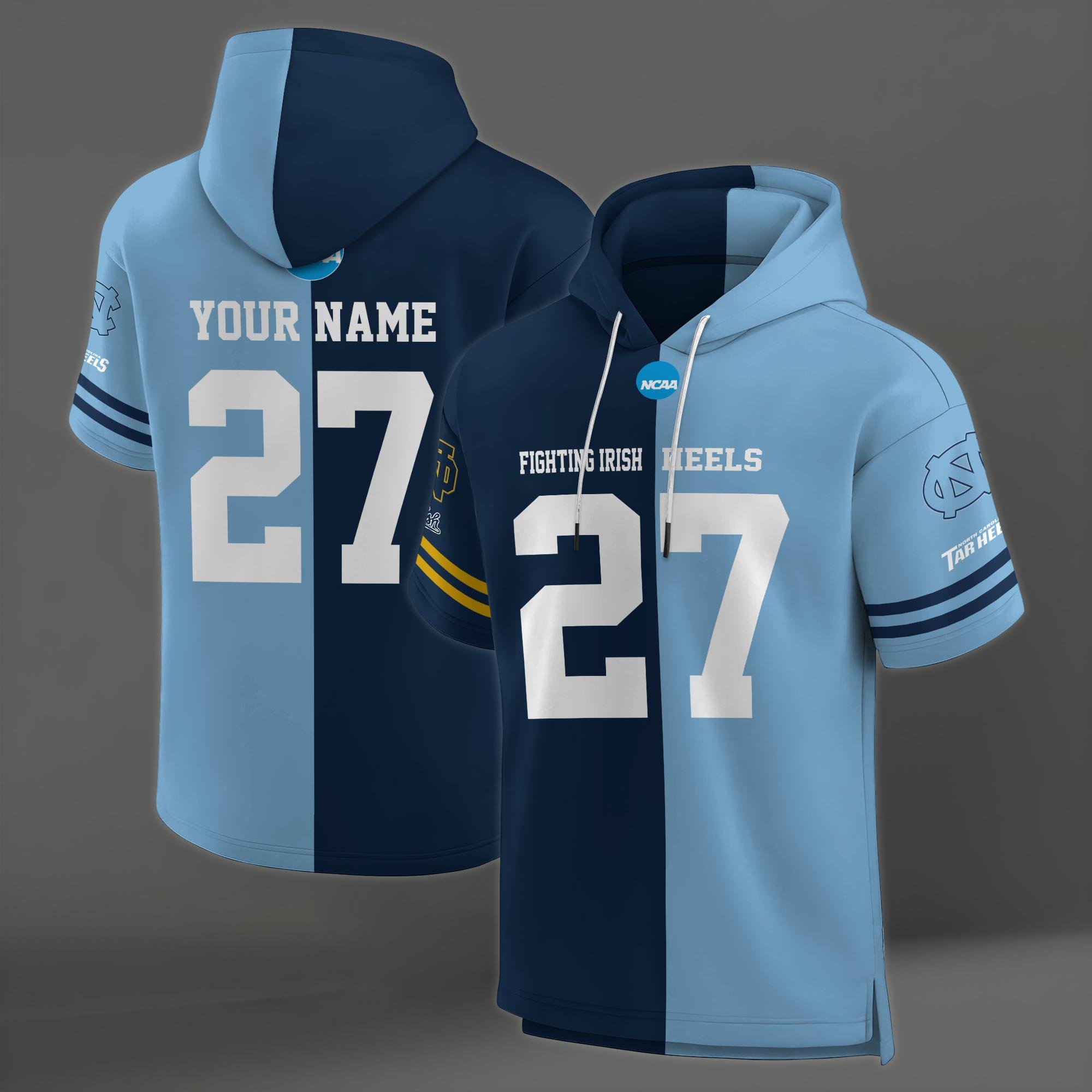 Notre Dame Fighting Irish House Divided Hoodie Custom Name, Number And Team, Hoodie For Football Fans EHIVM-04151852 - Image 8