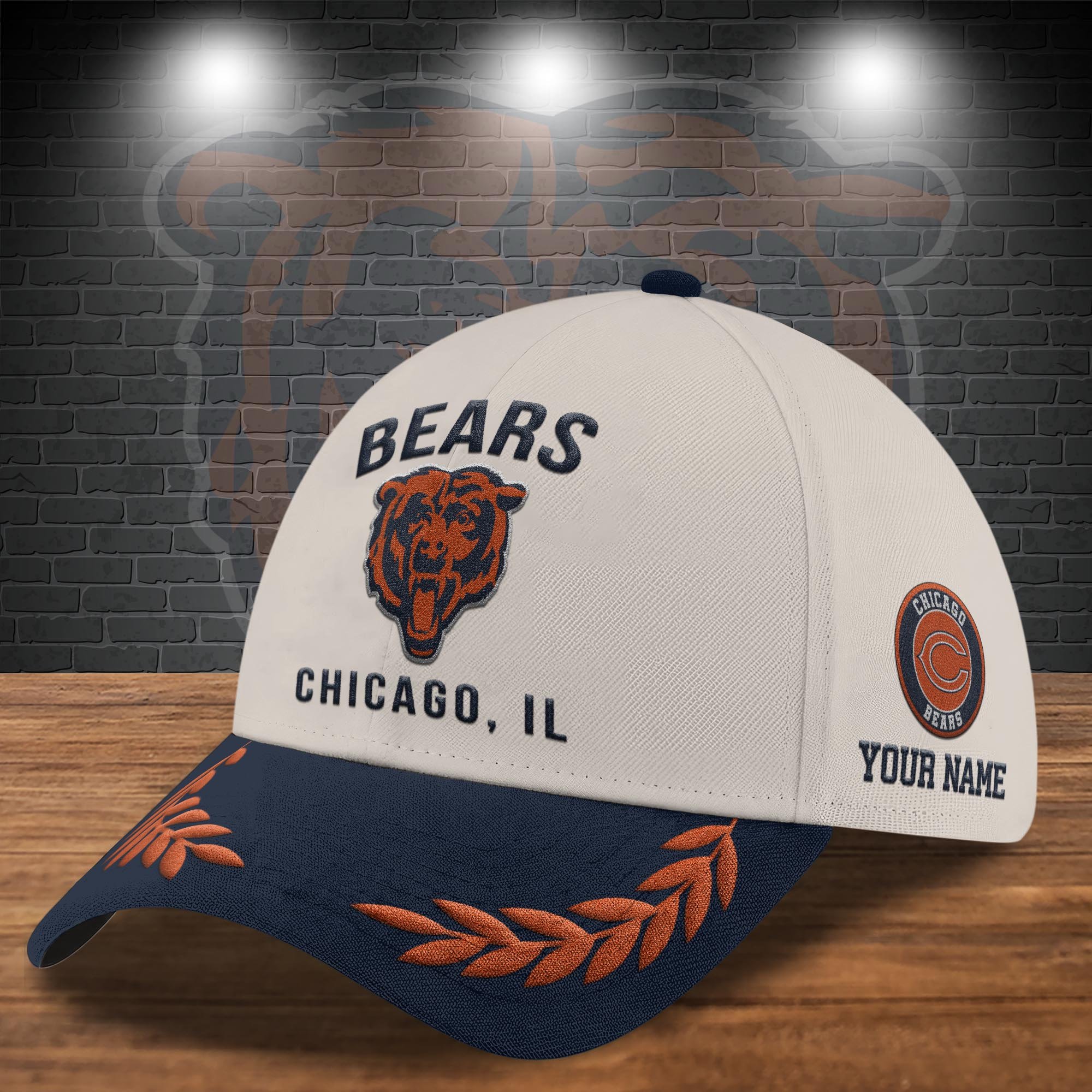 Alternative view of Chicago Bears Cap New 2025 Version Custom Your Name, Sport Team Cap, Sport Gift For Fans EHIVM-04091704N