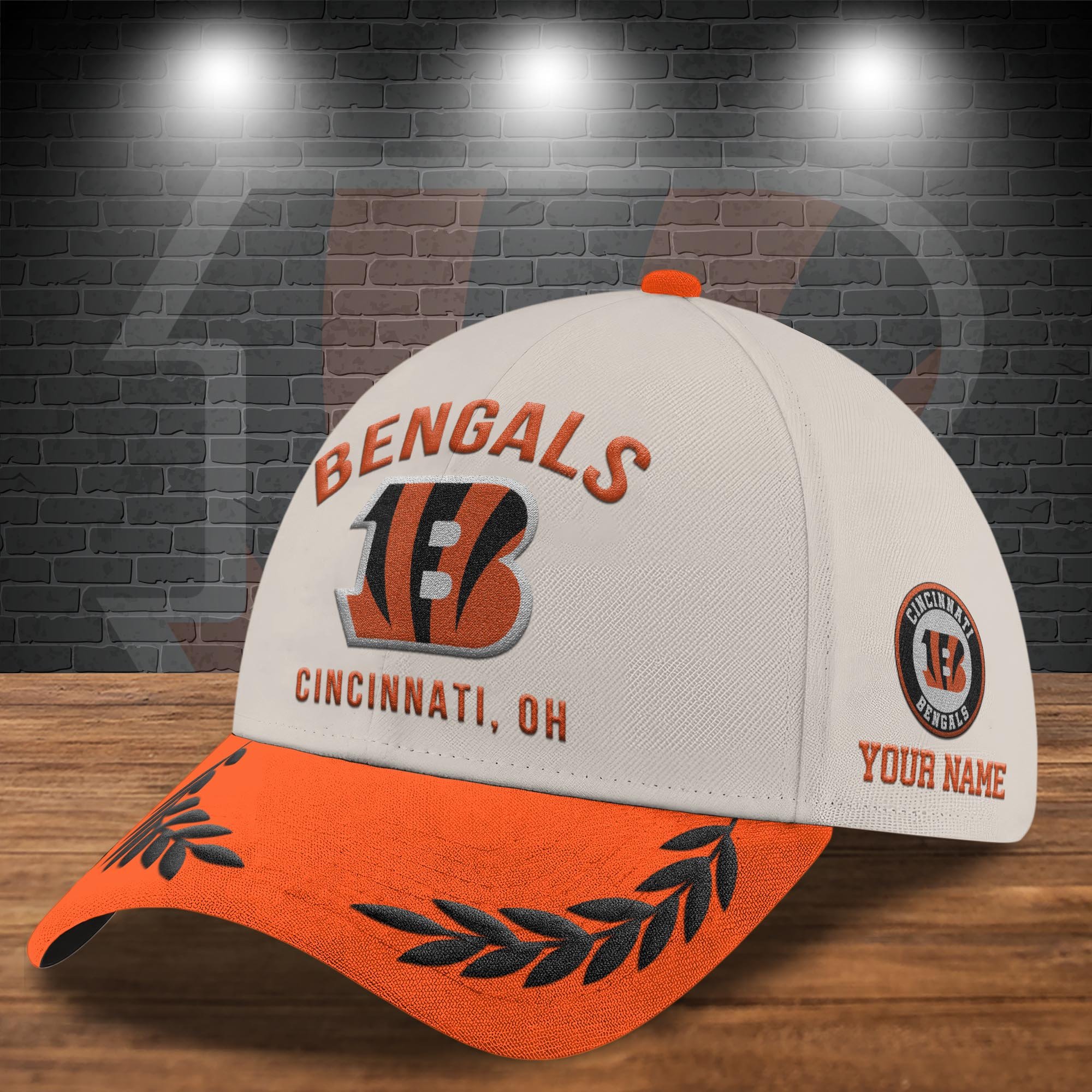 Alternative view of Cincinnati Bengals Cap New 2025 Version Custom Your Name, Sport Team Cap, Sport Gift For Fans EHIVM-04091704N