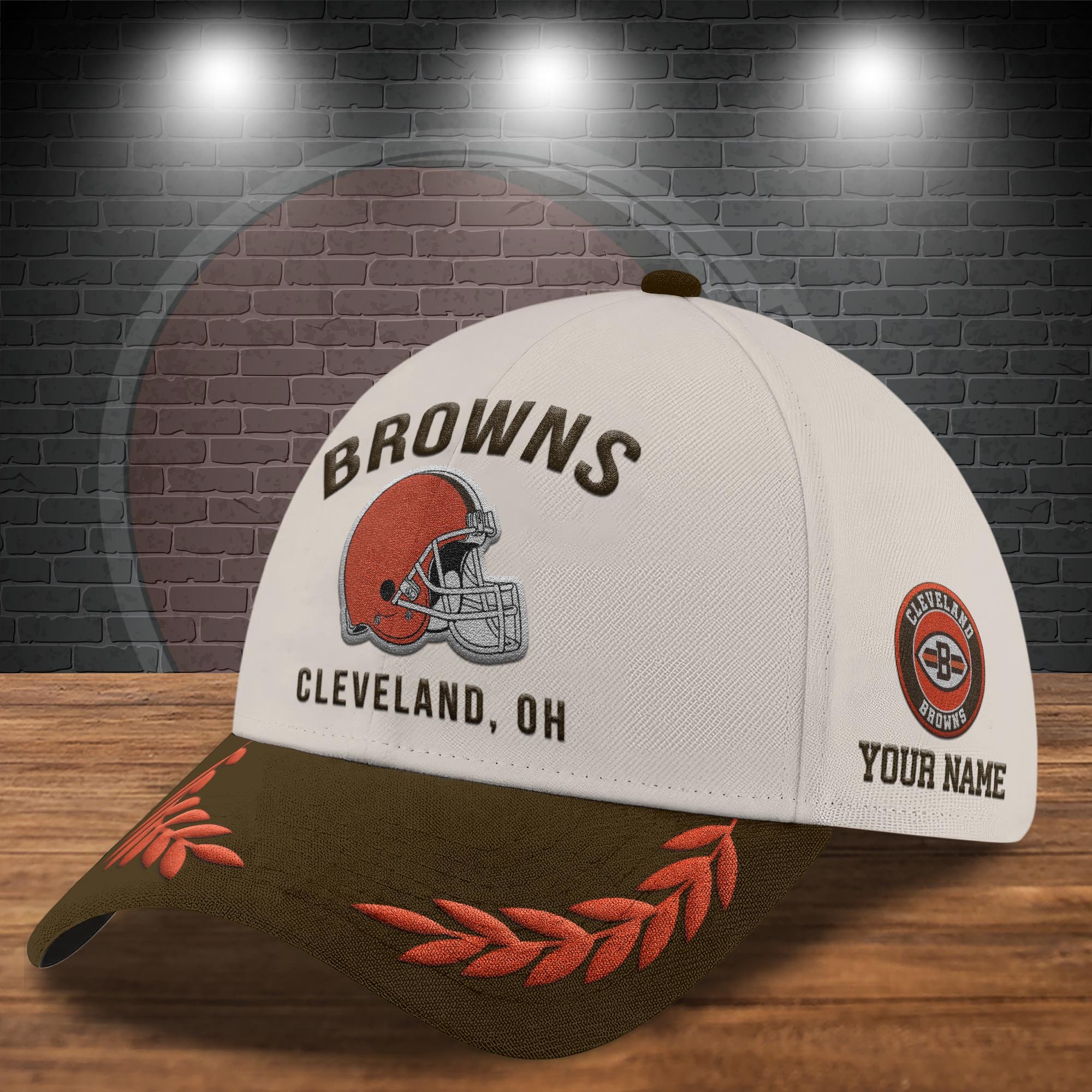 Alternative view of Cleveland Browns Cap New 2025 Version Custom Your Name, Sport Team Cap, Sport Gift For Fans EHIVM-04091704N