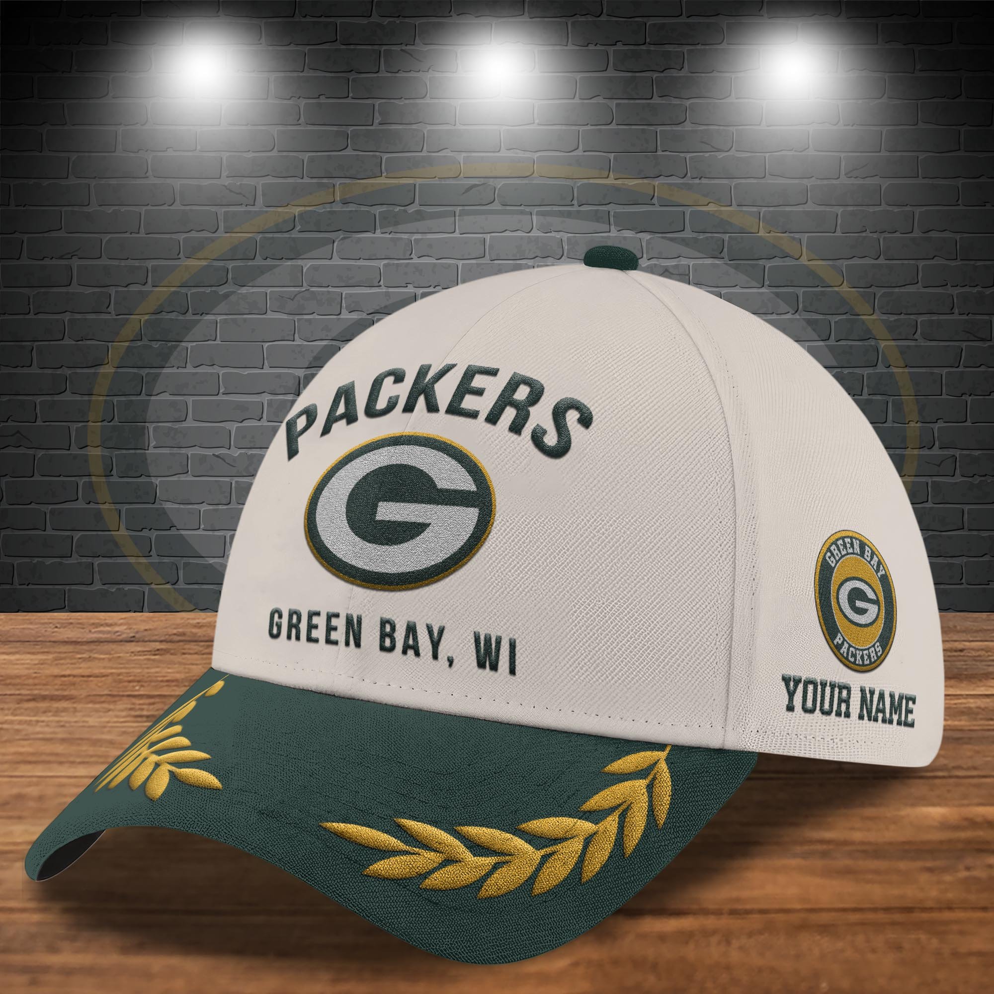 Alternative view of Green Bay Packers Cap New 2025 Version Custom Your Name, Sport Team Cap, Sport Gift For Fans EHIVM-04091704N