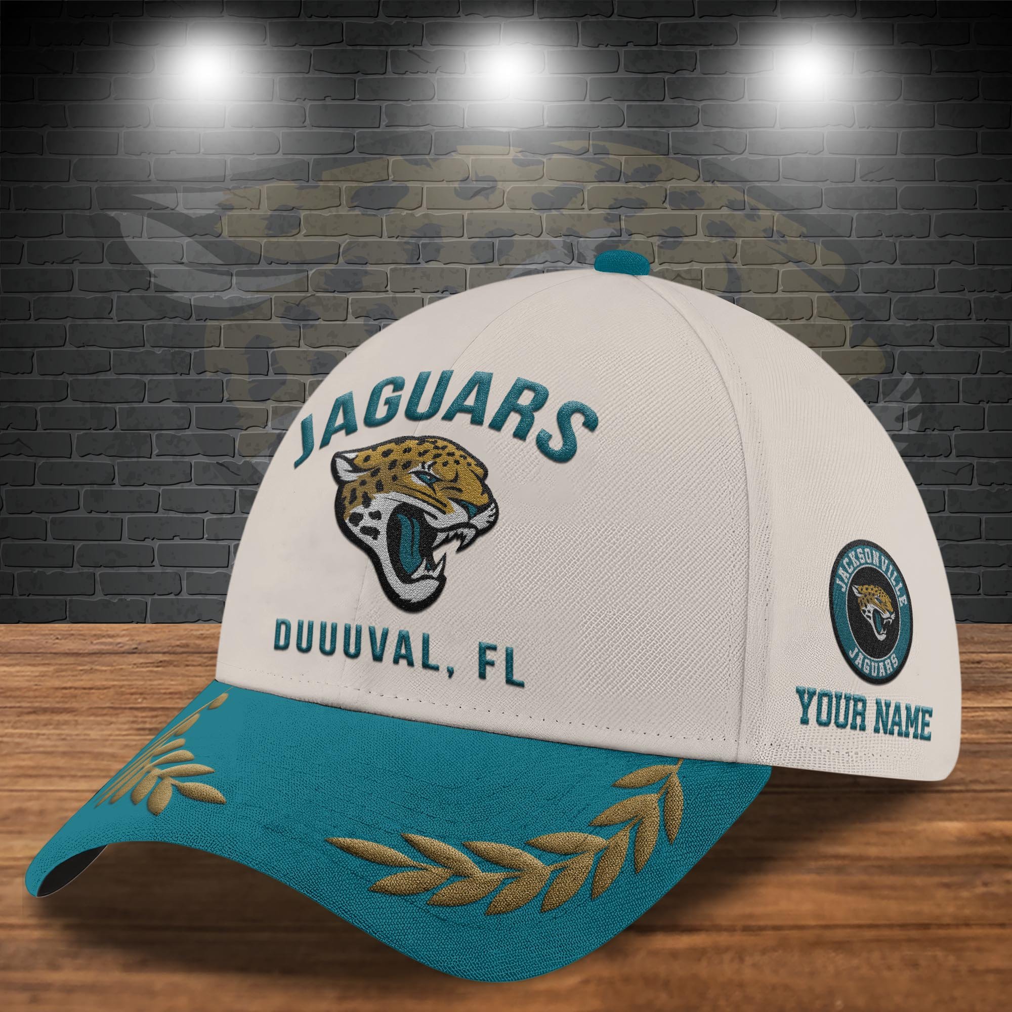 Alternative view of Jacksonville Jaguars Cap New 2025 Version Custom Your Name, Sport Team Cap, Sport Gift For Fans EHIVM-04091704N
