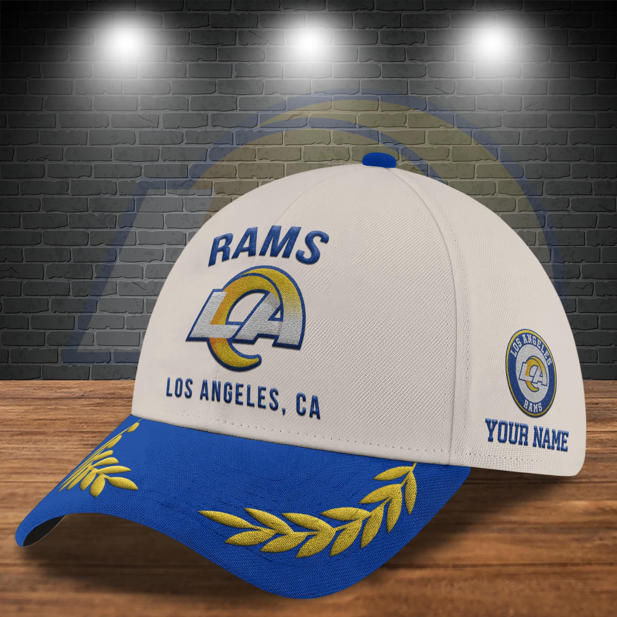 Alternative view of Los Angeles Rams Cap New 2025 Version Custom Your Name, Sport Team Cap, Sport Gift For Fans EHIVM-04091704N
