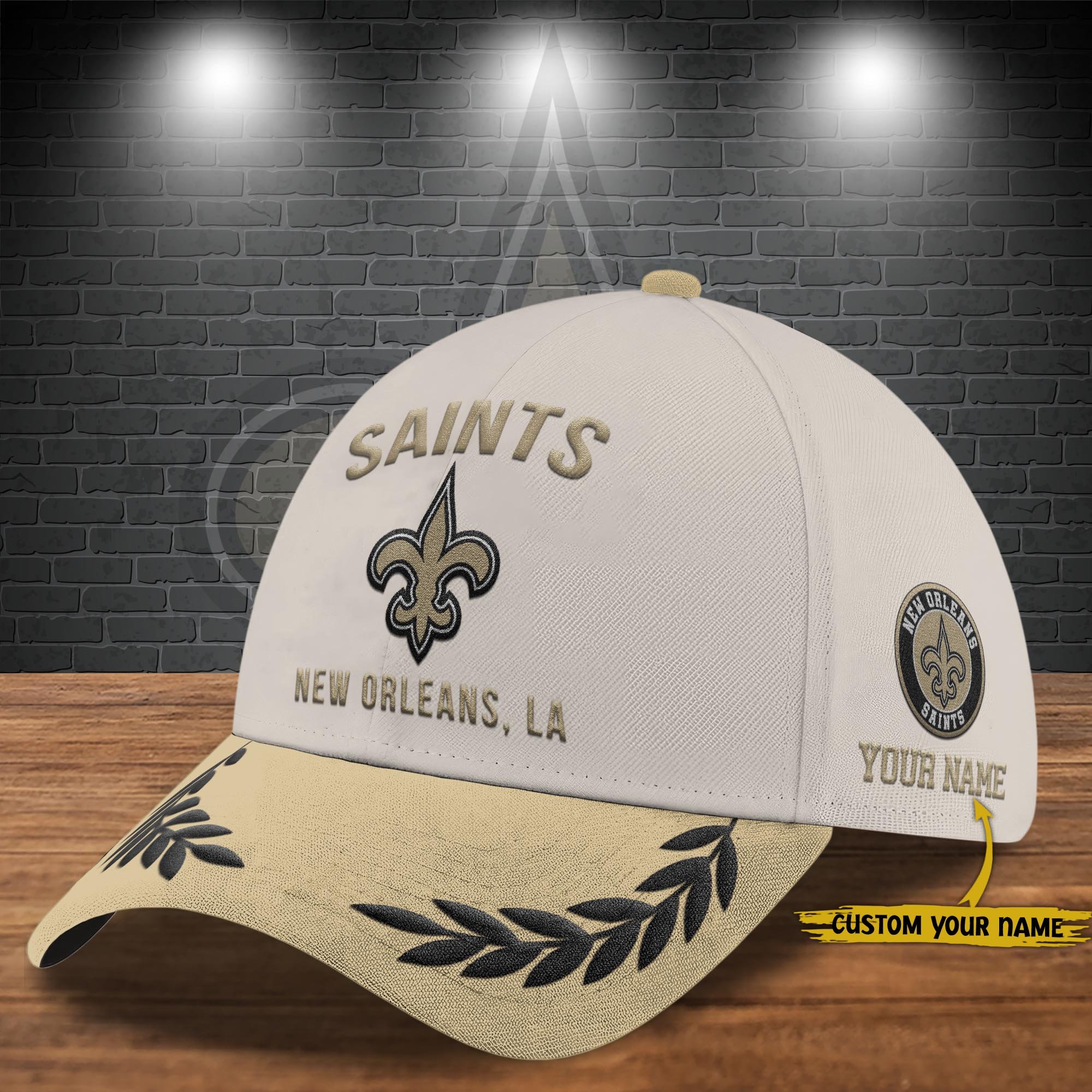 New Orleans Saints Cap New 2025 Version Custom Your Name, Sport Team Cap, Sport Gift For Fans EHIVM-04091704N