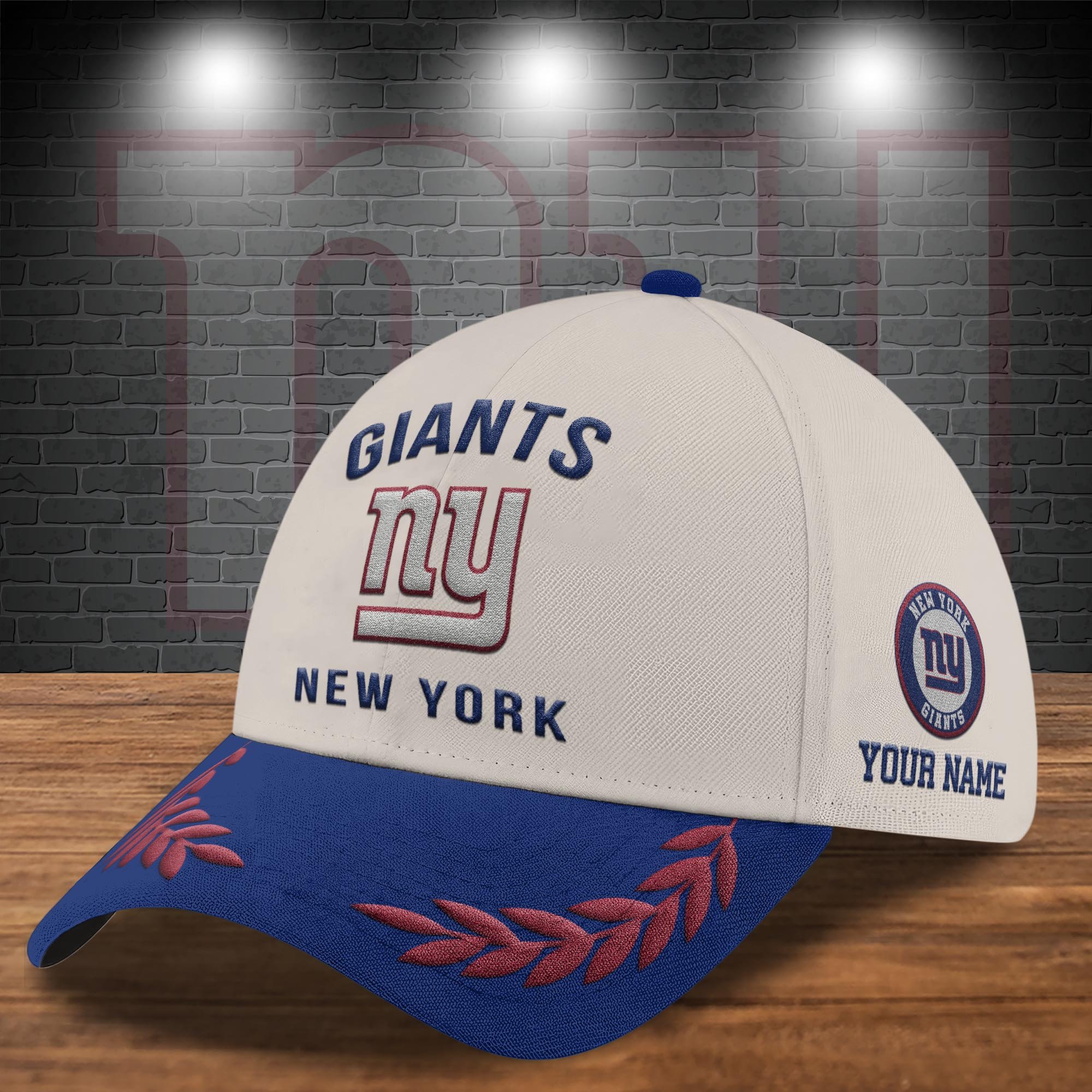 Alternative view of New York Giants Cap New 2025 Version Custom Your Name, Sport Team Cap, Sport Gift For Fans EHIVM-04091704N