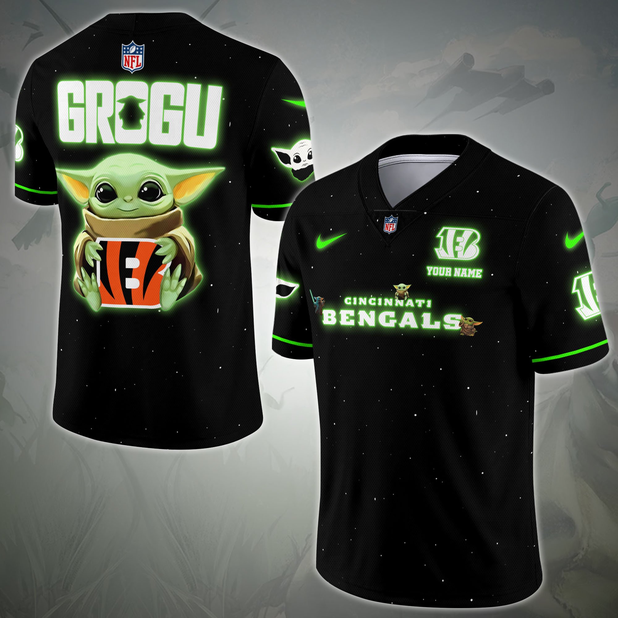 Cincinnati Bengals Sport Team Vneck Football Jersey Custom Name, Sport Team Shirt For Fan, Sport Gifts ETRG-04171881
