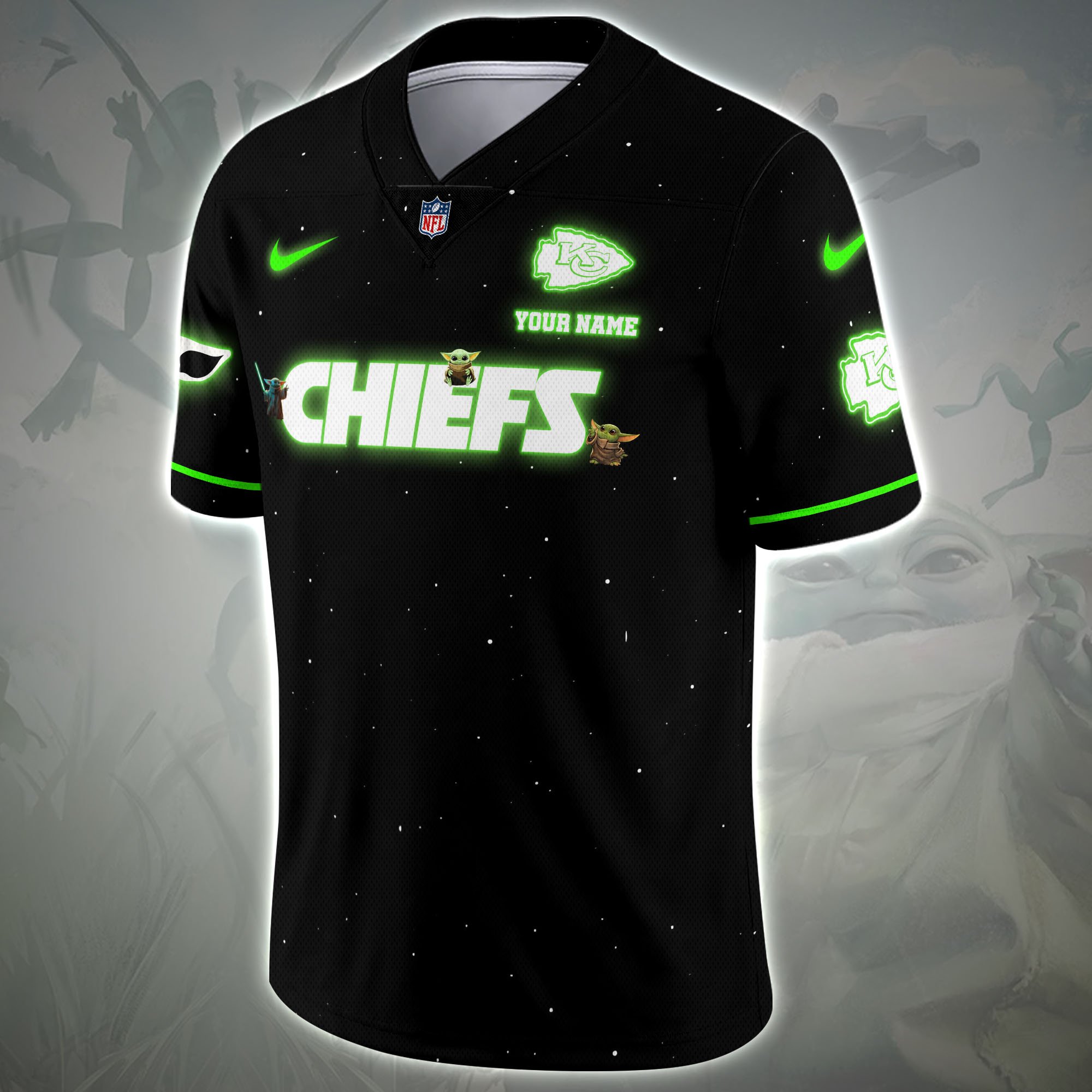 Alternative view of Kansas City Chiefs Sport Team Vneck Football Jersey Custom Name, Sport Team Shirt For Fan, Sport Gifts ETRG-04171881