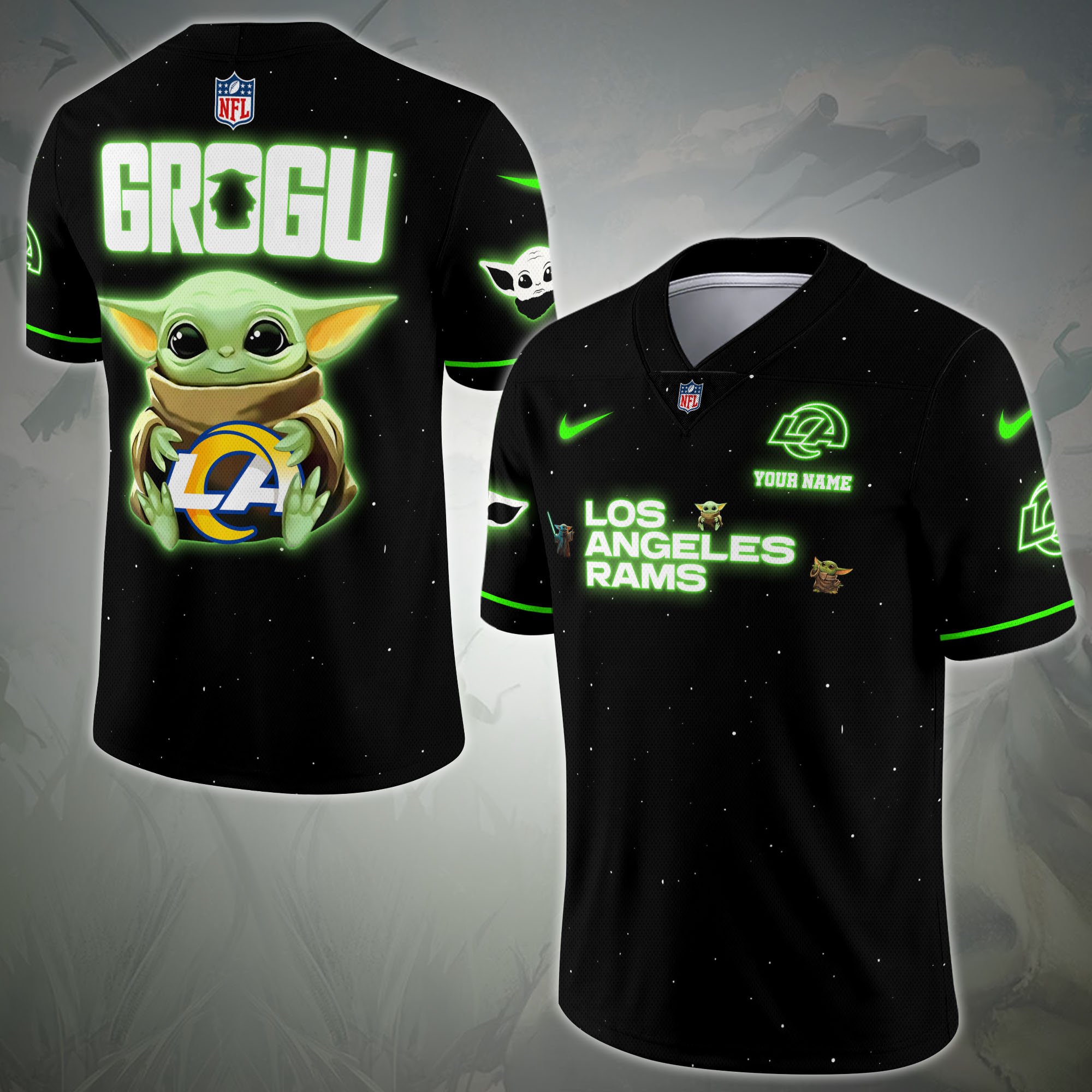 Los Angeles Rams Sport Team Vneck Football Jersey Custom Name, Sport Team Shirt For Fan, Sport Gifts ETRG-04171881