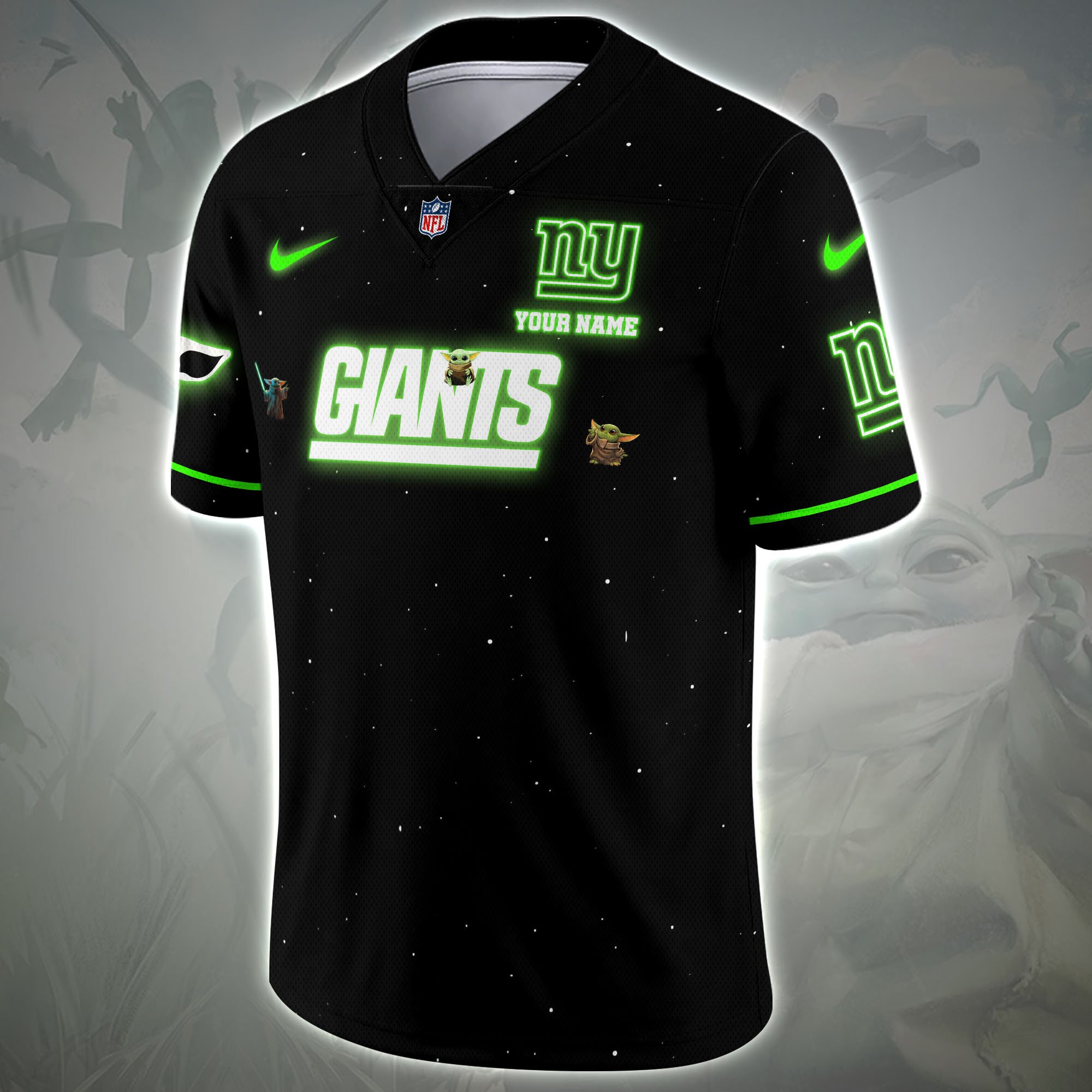 Alternative view of New York Giants Sport Team Vneck Football Jersey Custom Name, Sport Team Shirt For Fan, Sport Gifts ETRG-04171881