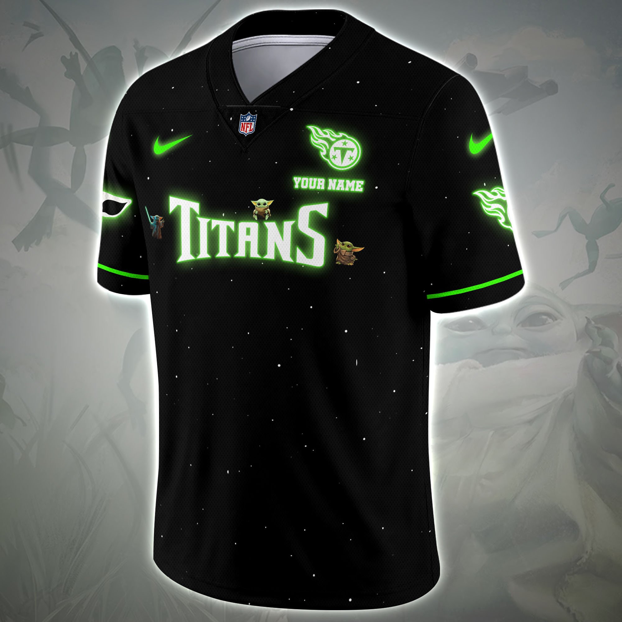Alternative view of Tennessee Titans Sport Team Vneck Football Jersey Custom Name, Sport Team Shirt For Fan, Sport Gifts ETRG-04171881