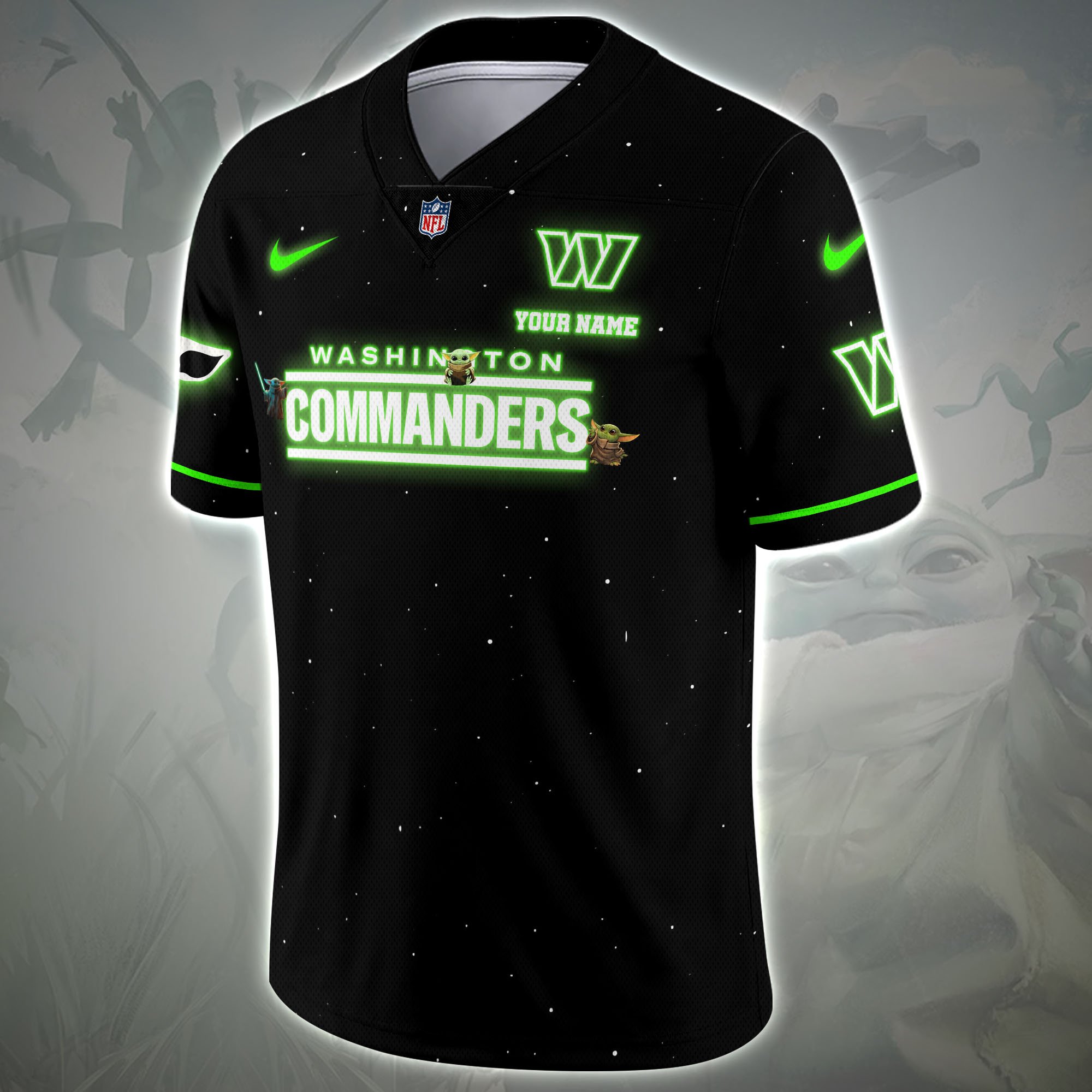 Alternative view of Washington Commanders Sport Team Vneck Football Jersey Custom Name, Sport Team Shirt For Fan, Sport Gifts ETRG-04171881