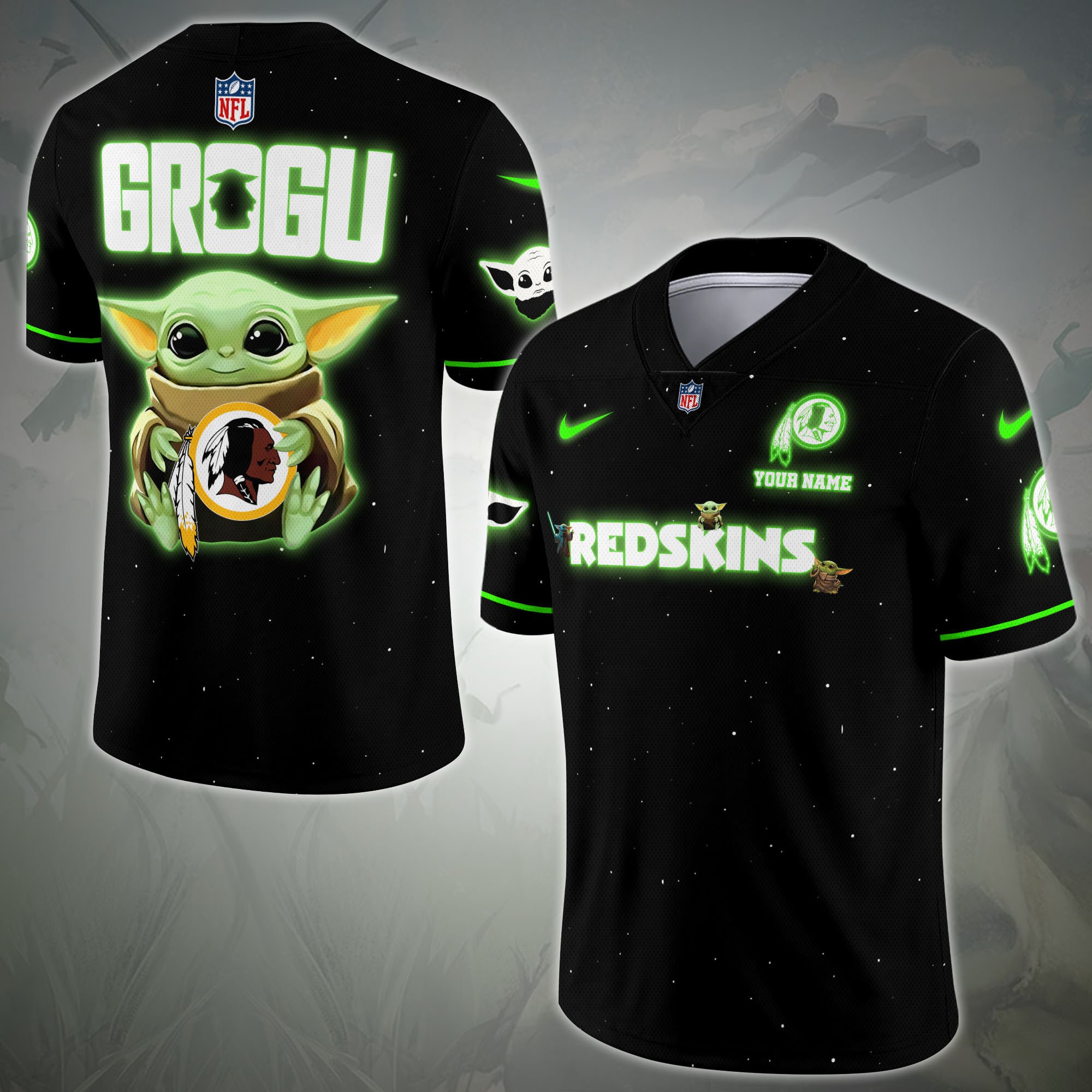 Washington Redskins Sport Team Vneck Football Jersey Custom Name, Sport Team Shirt For Fan, Sport Gifts ETRG-04171881