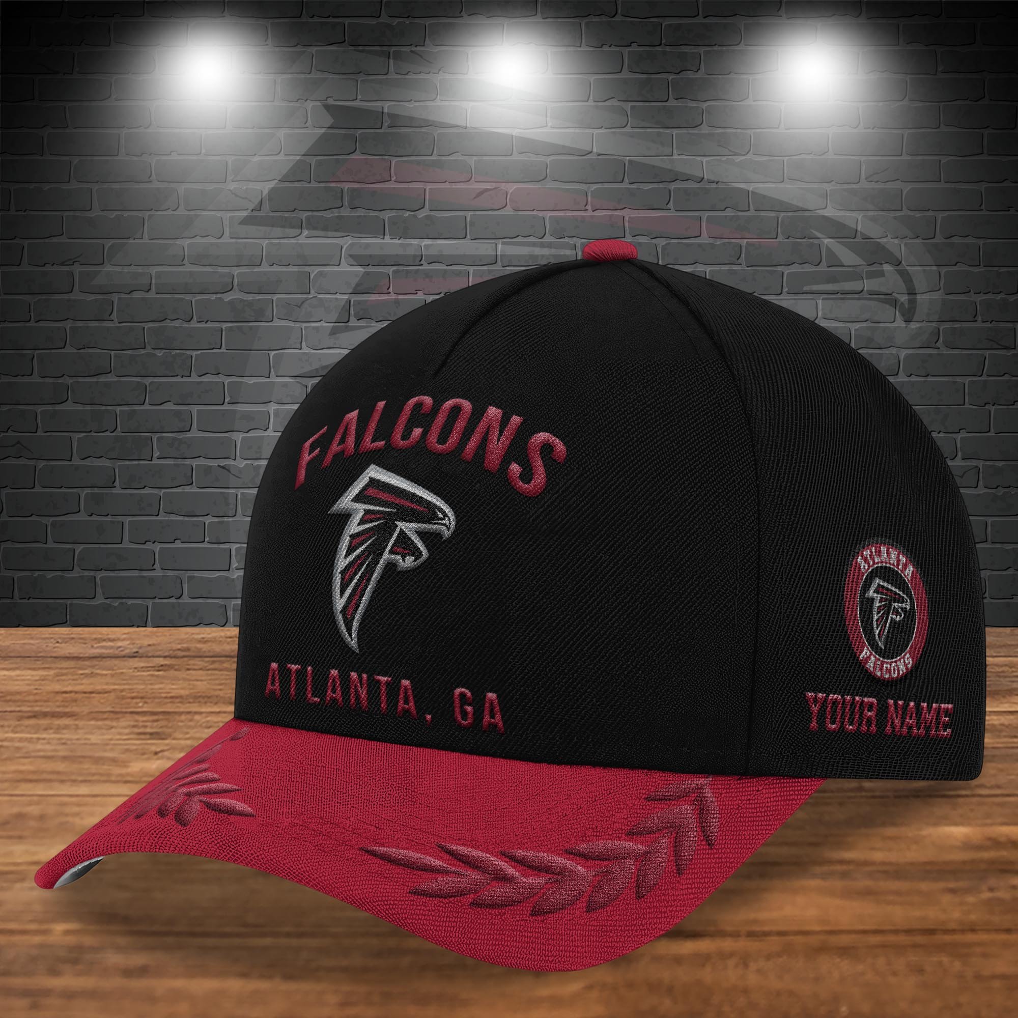Alternative view of Atlanta Falcons Cap New 2025 Version Custom Your Name, Sport Team Cap, Sport Gift For Fans EHIVM-04151850 