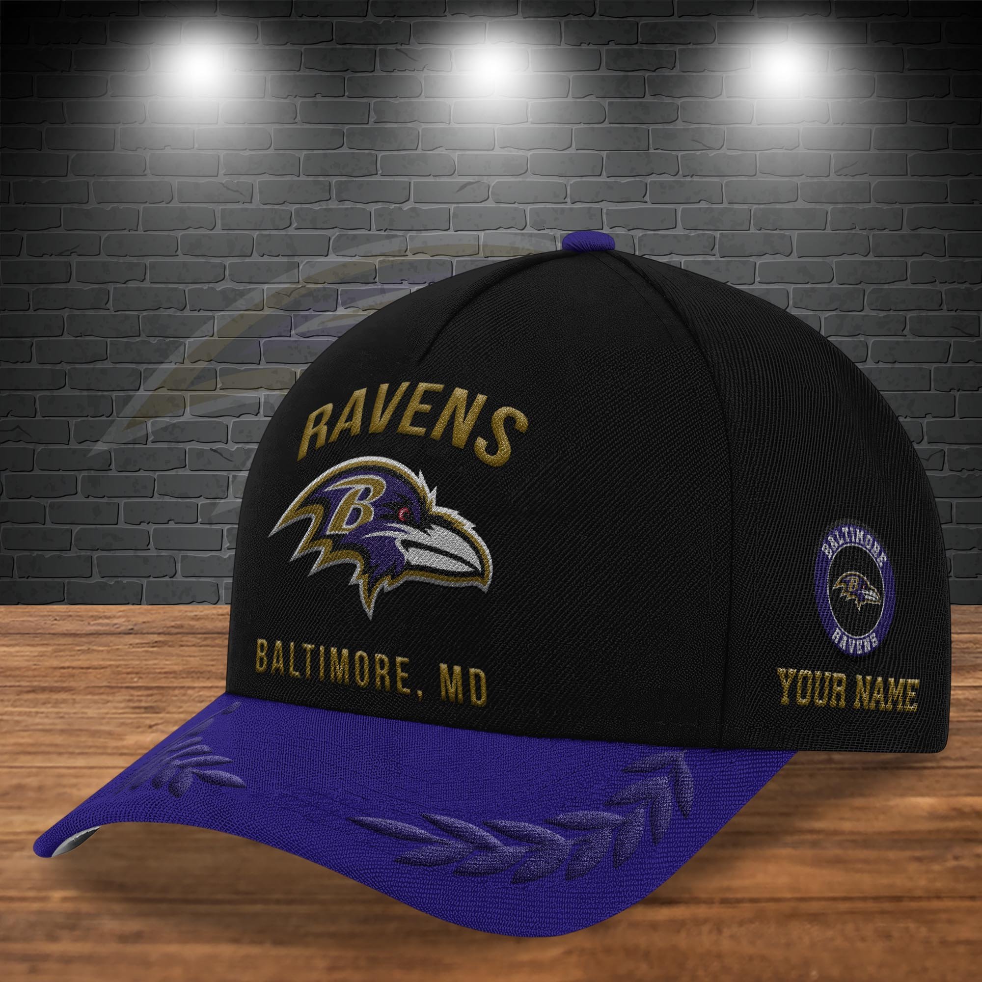 Alternative view of Baltimore Ravens Cap New 2025 Version Custom Your Name, Sport Team Cap, Sport Gift For Fans EHIVM-04151850 