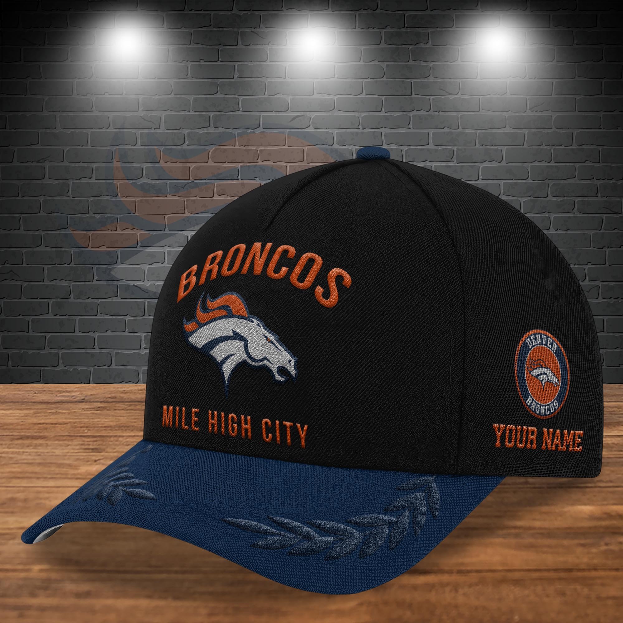Alternative view of Denver Broncos Cap New 2025 Version Custom Your Name, Sport Team Cap, Sport Gift For Fans EHIVM-04151850 