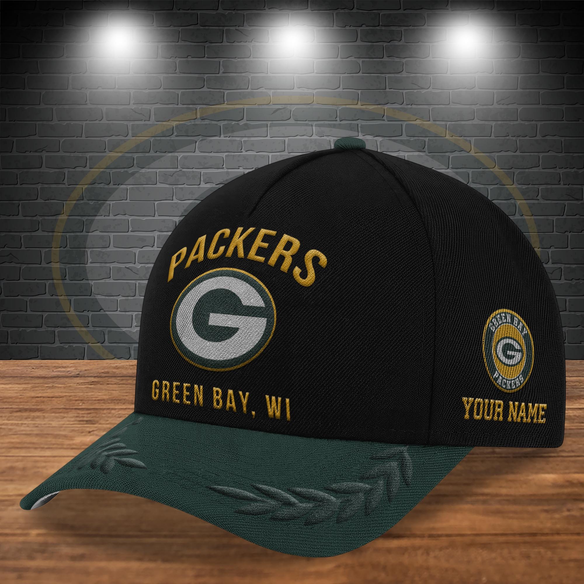 Alternative view of Green Bay Packers Cap New 2025 Version Custom Your Name, Sport Team Cap, Sport Gift For Fans EHIVM-04151850 