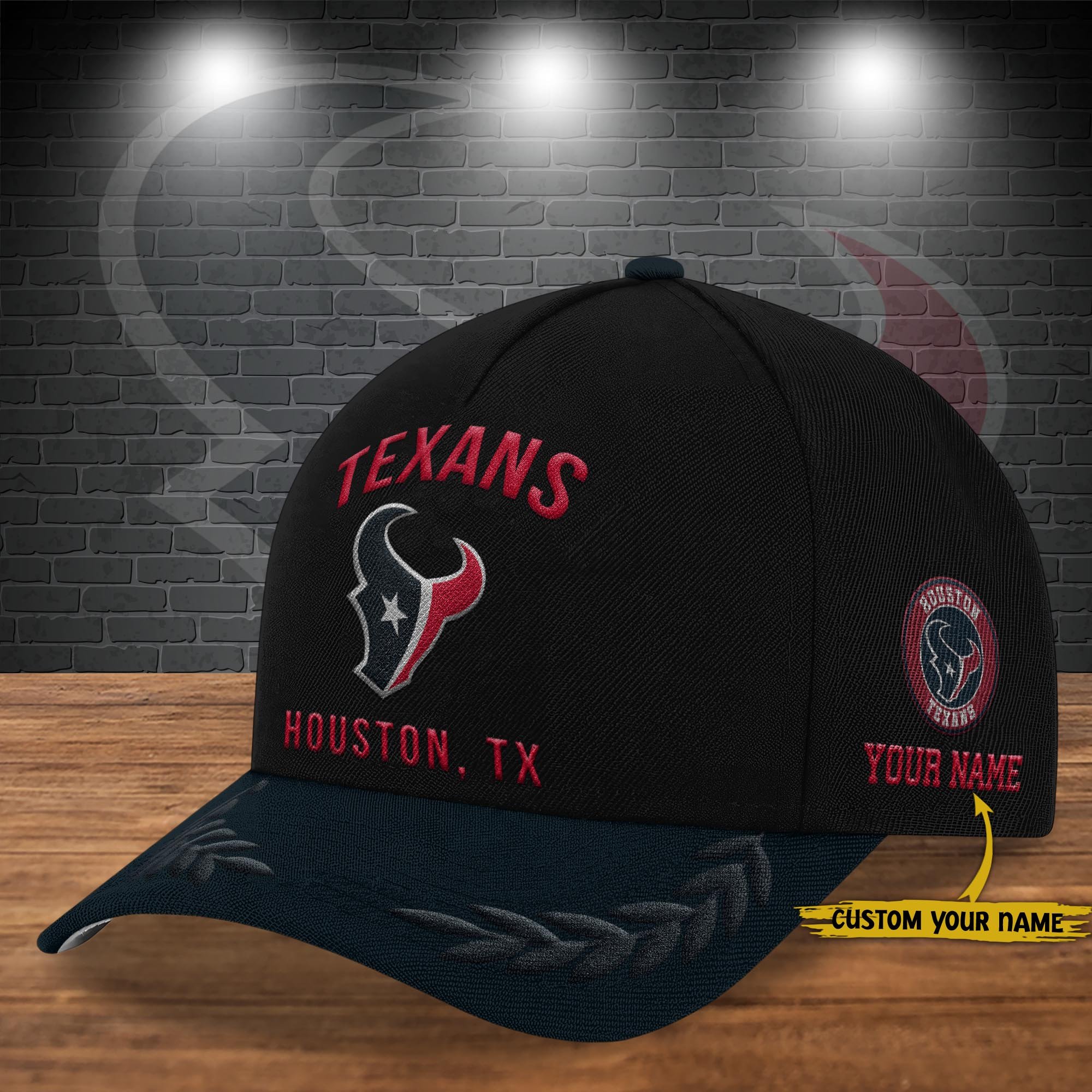 Houston Texans Cap New 2025 Version Custom Your Name, Sport Team Cap, Sport Gift For Fans EHIVM-04151850 
