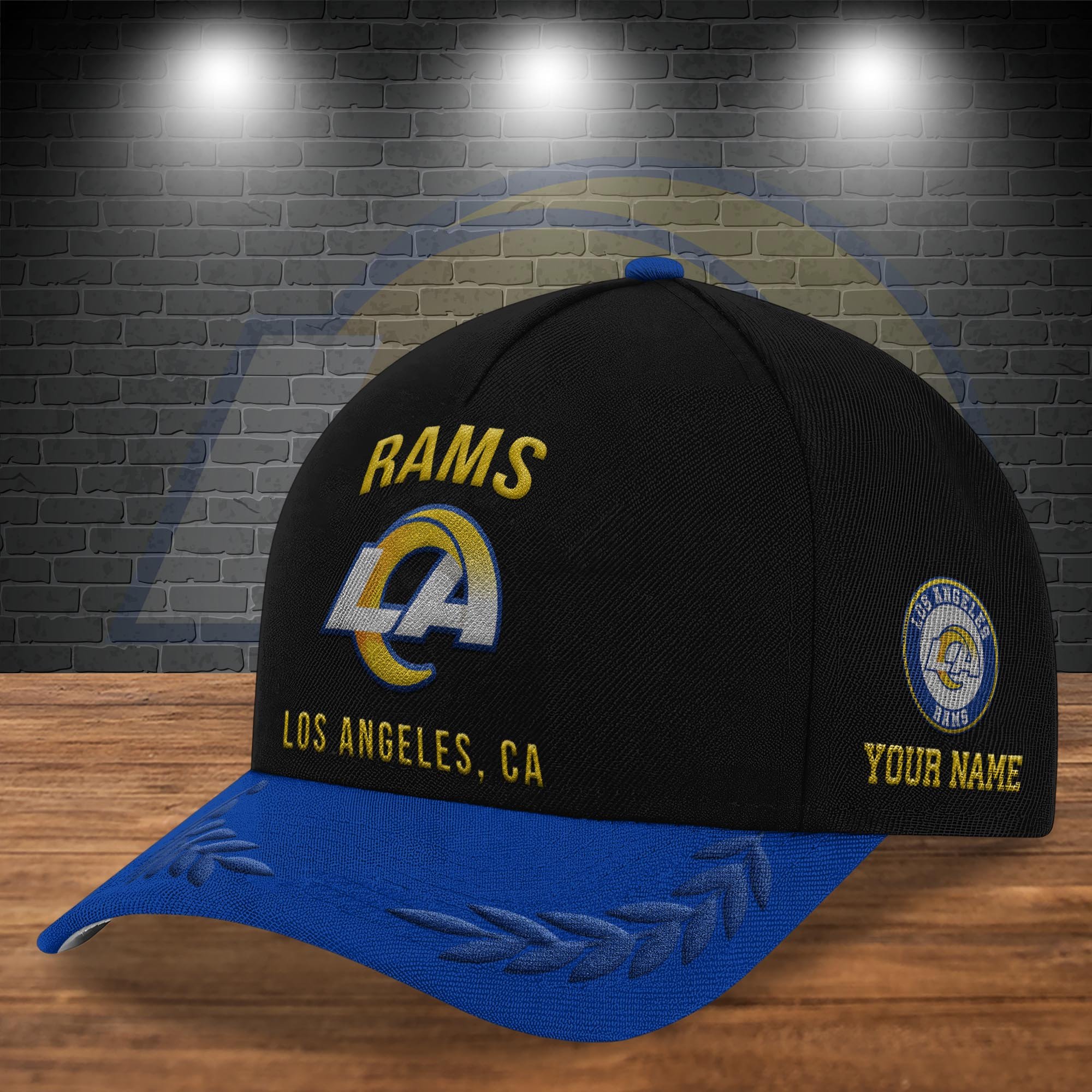Alternative view of Los Angeles Rams Cap New 2025 Version Custom Your Name, Sport Team Cap, Sport Gift For Fans EHIVM-04151850 