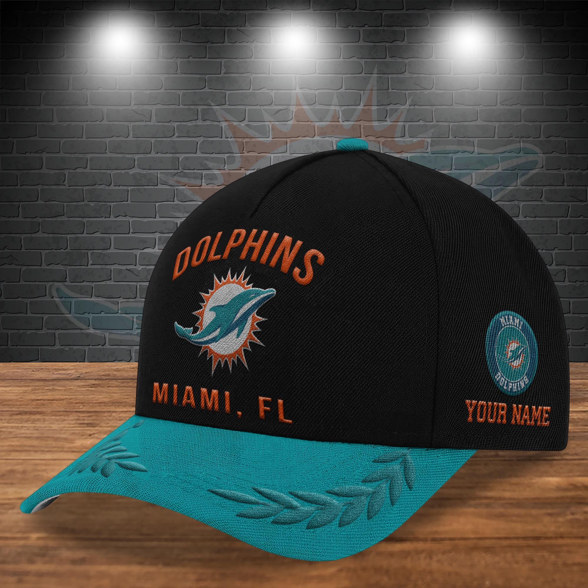Alternative view of Miami Dolphins Cap New 2025 Version Custom Your Name, Sport Team Cap, Sport Gift For Fans EHIVM-04151850 