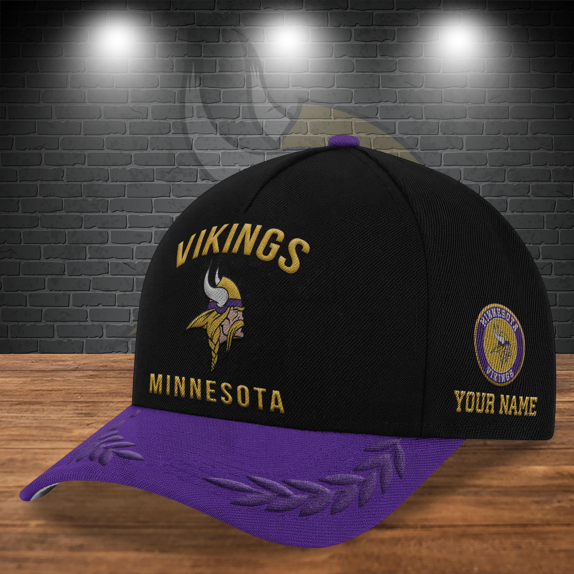 Alternative view of Minnesota Vikings Cap New 2025 Version Custom Your Name, Sport Team Cap, Sport Gift For Fans EHIVM-04151850 